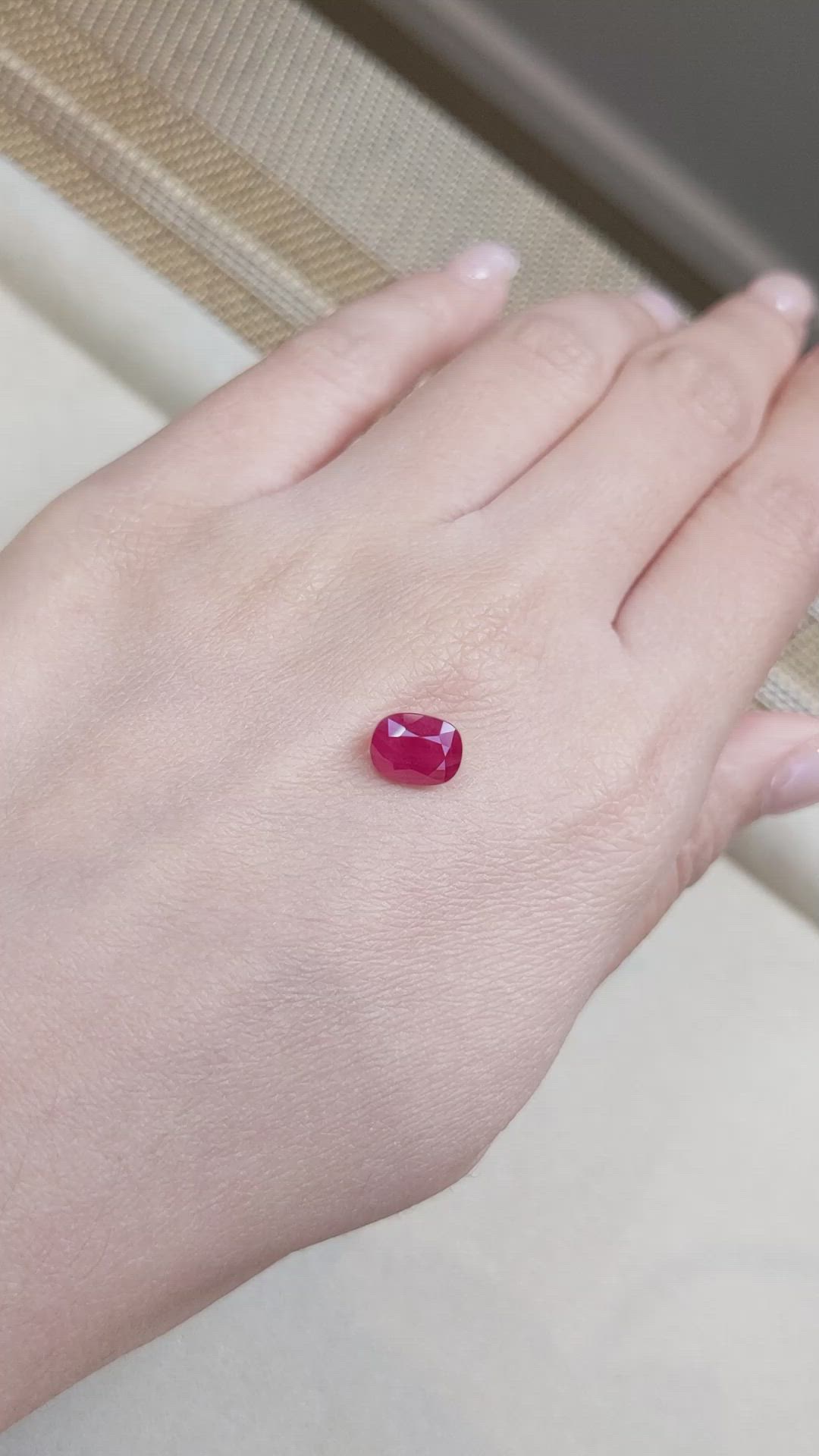 2.22 Ct. Ruby from Burma (Myanmar) Size Video