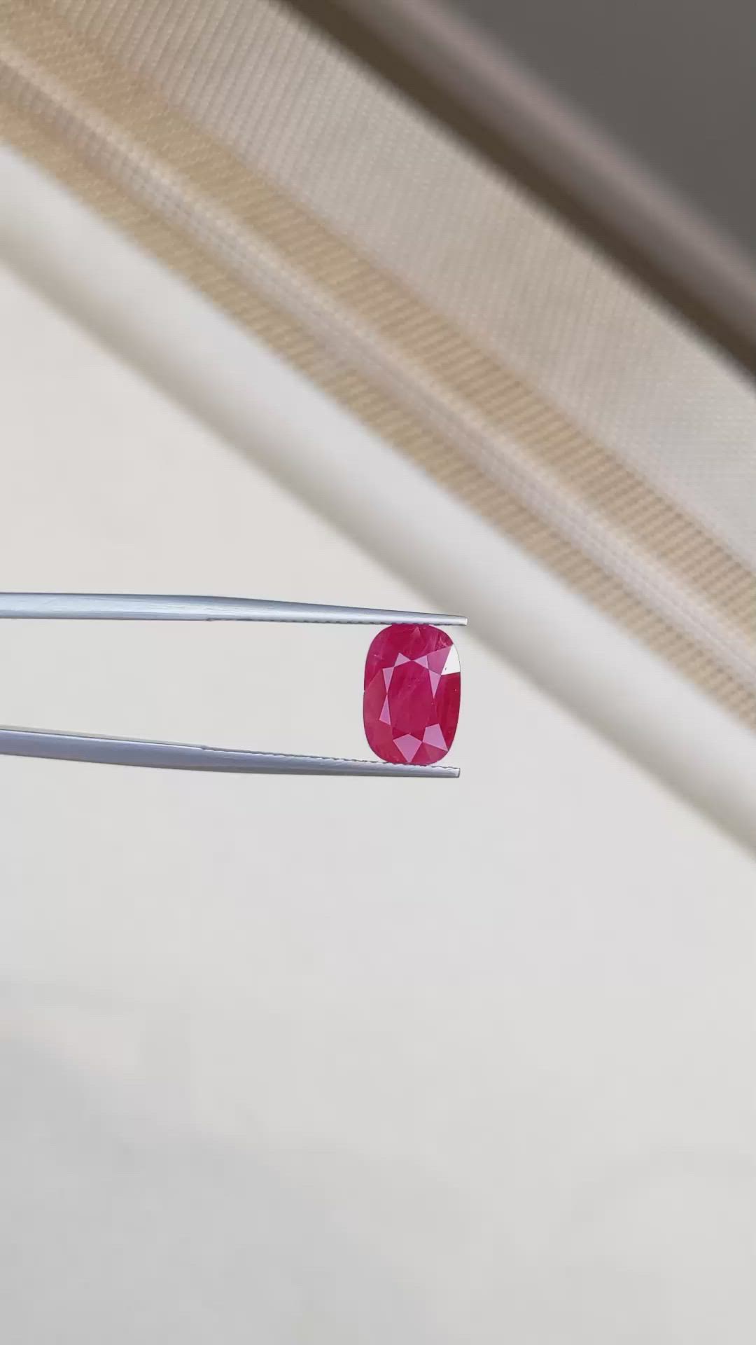 4.14 Ct. Ruby from Burma (Myanmar) Size Video