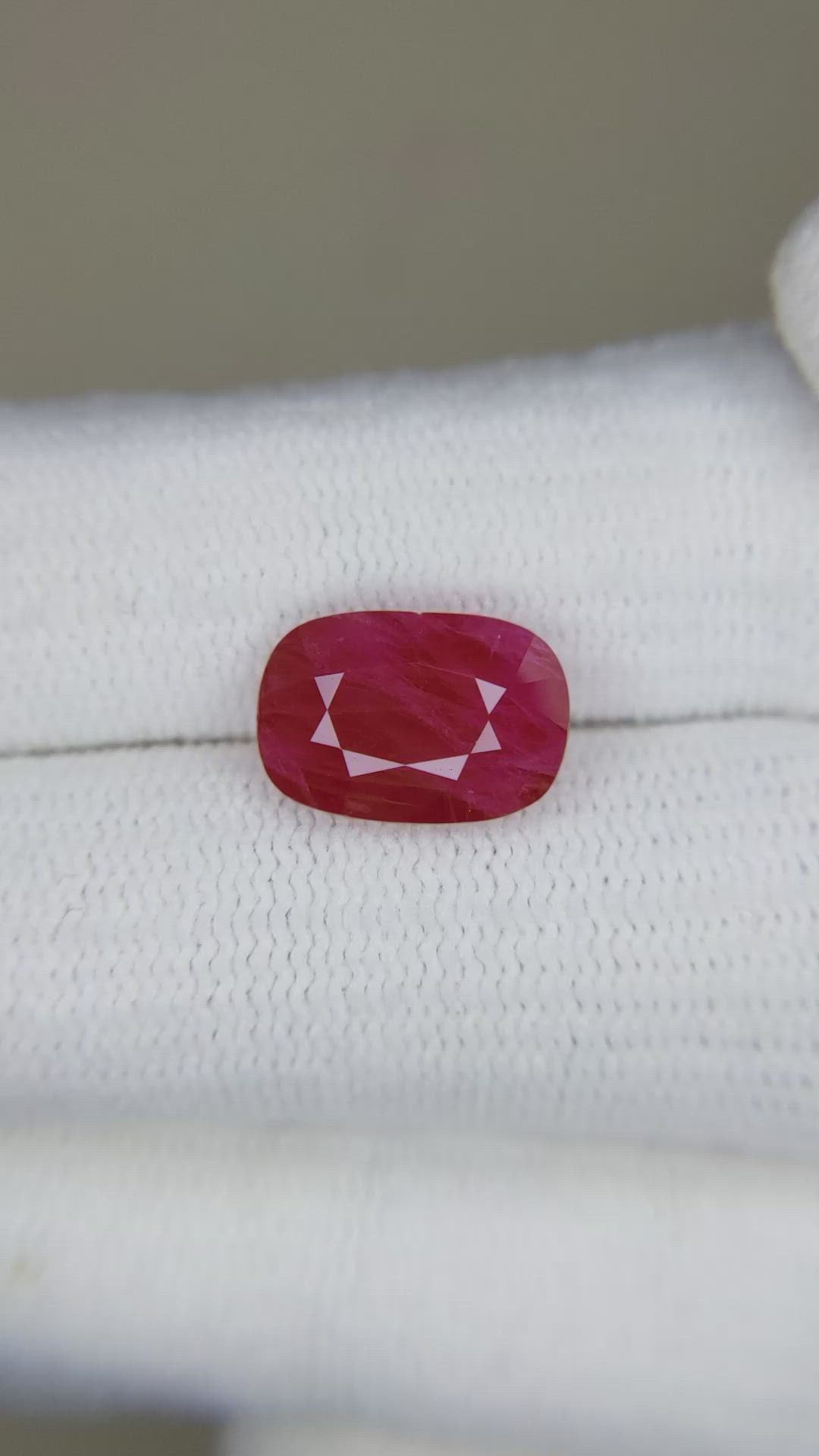 4.14 Ct. Ruby from Burma (Myanmar) Size Video