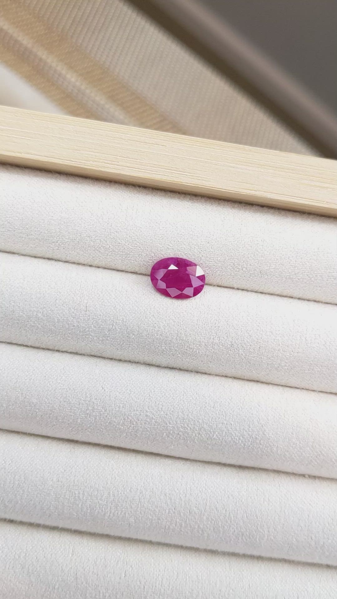 2.08 Ct. Ruby from Burma (Myanmar) Size Video