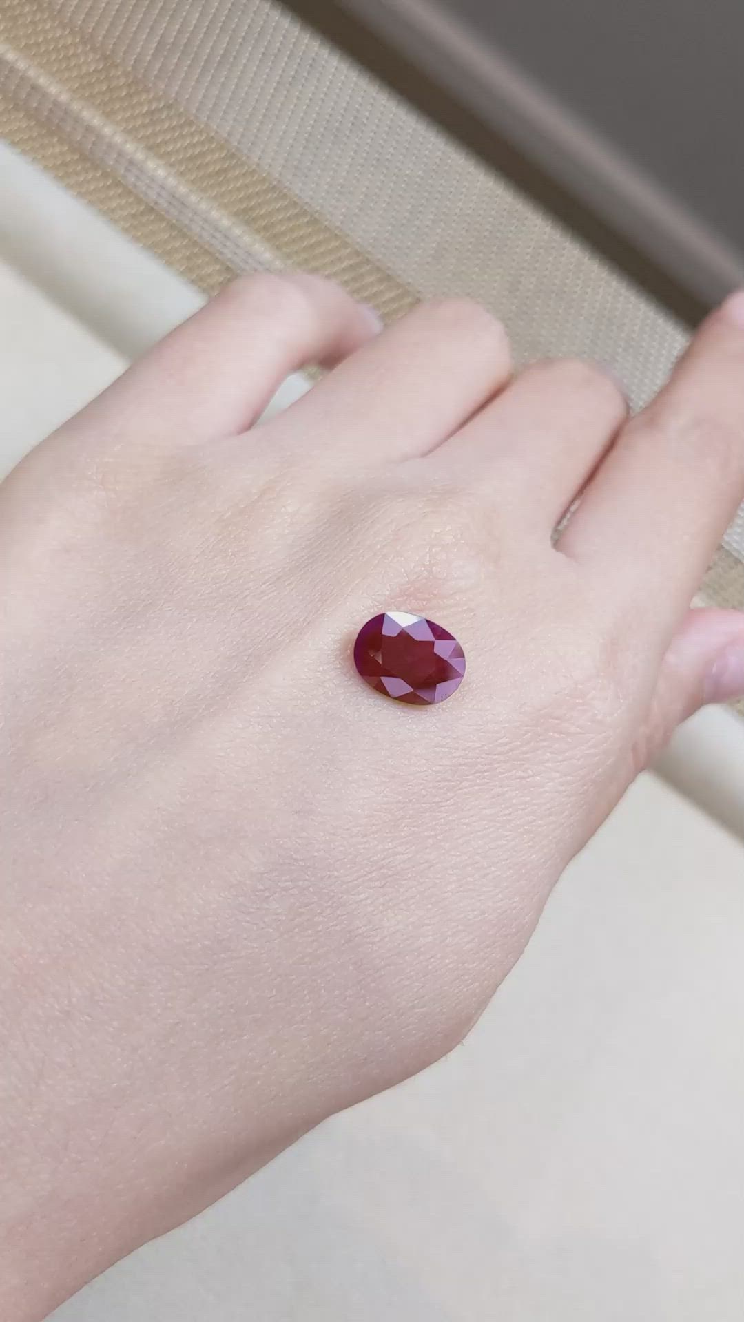 4.02 Ct. Ruby from Thailand Size Video