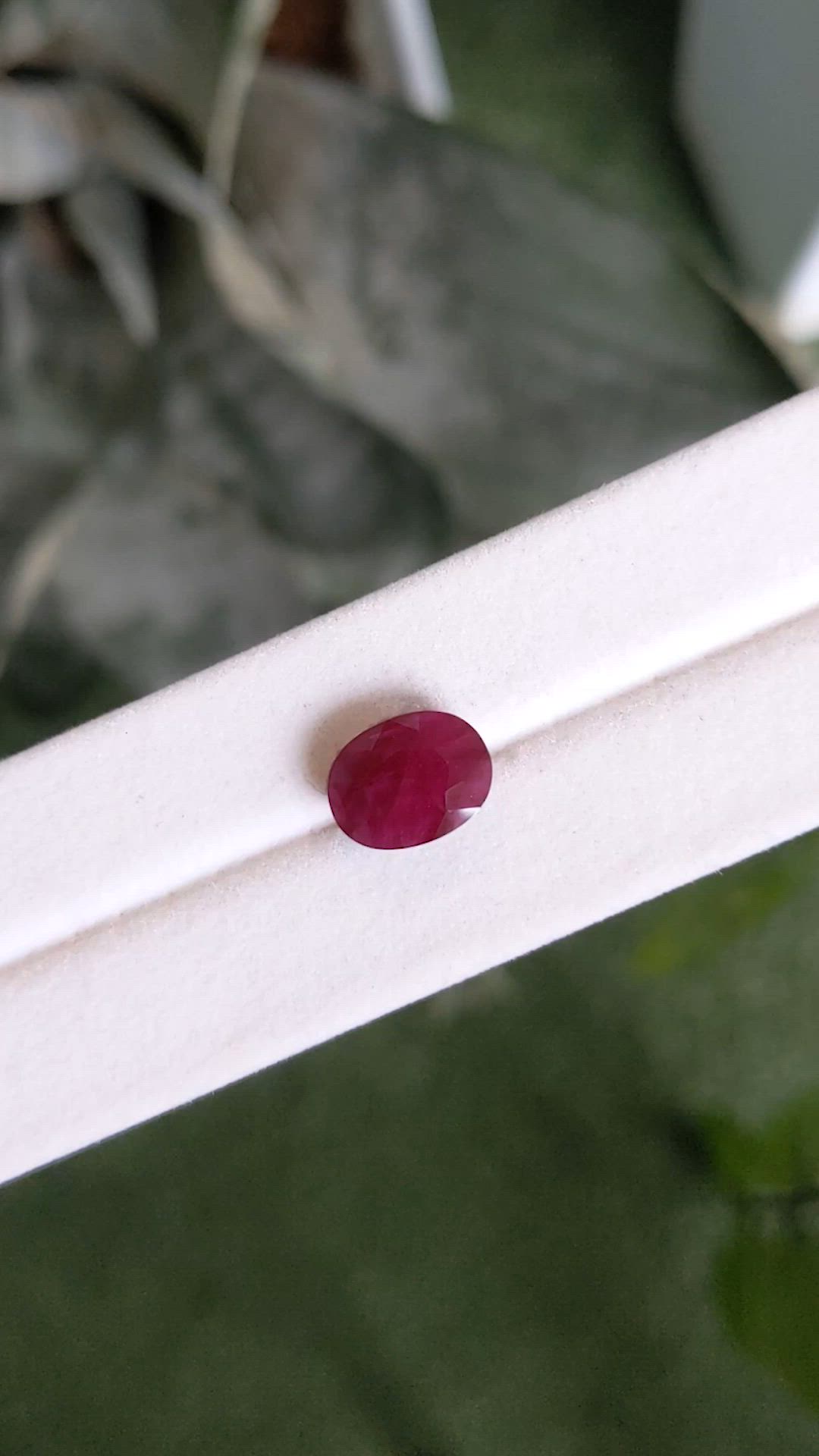 4.02 Ct. Ruby from Thailand Size Video