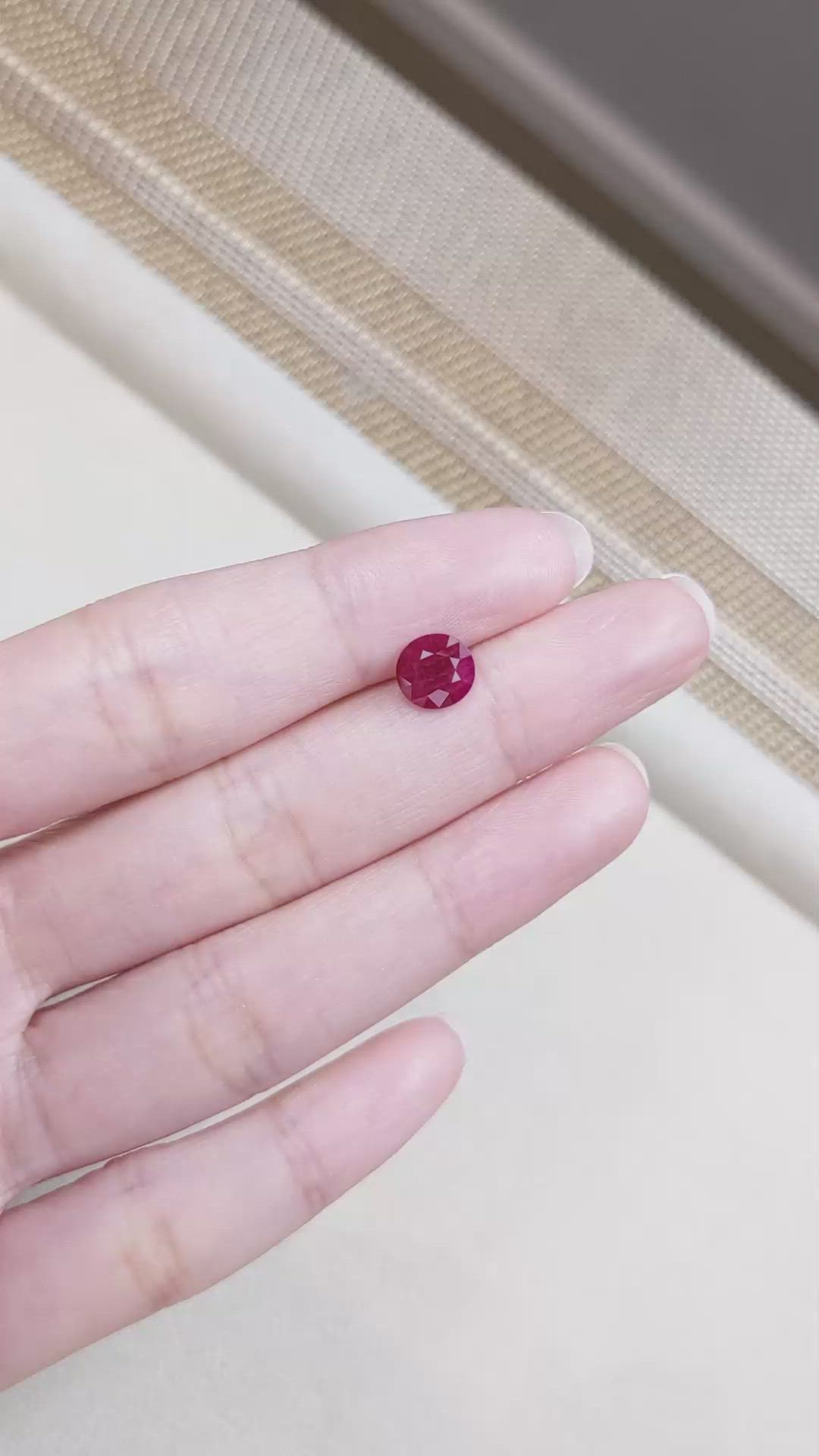 1.49 Ct. Ruby from Thailand Size Video