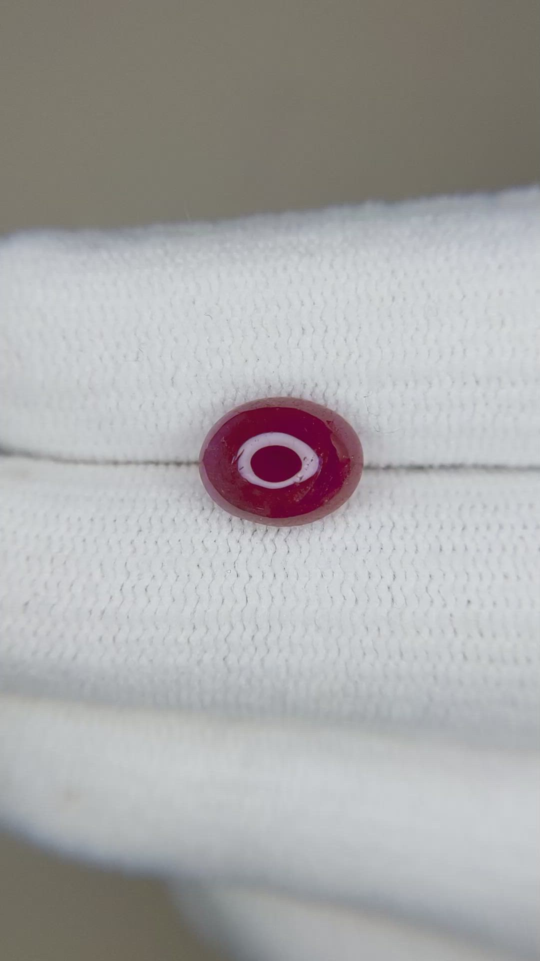 2.34 Ct. Cabochon Ruby from Thailand Size Video