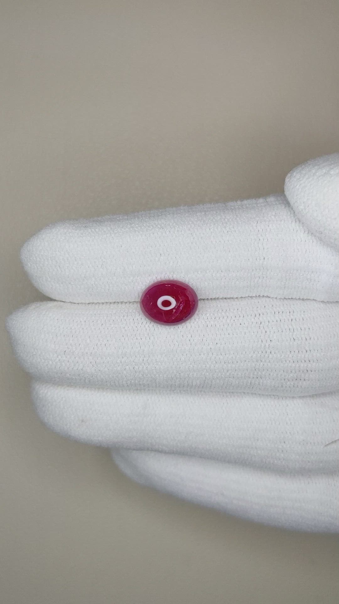 2.34 Ct. Cabochon Ruby from Thailand Size Video
