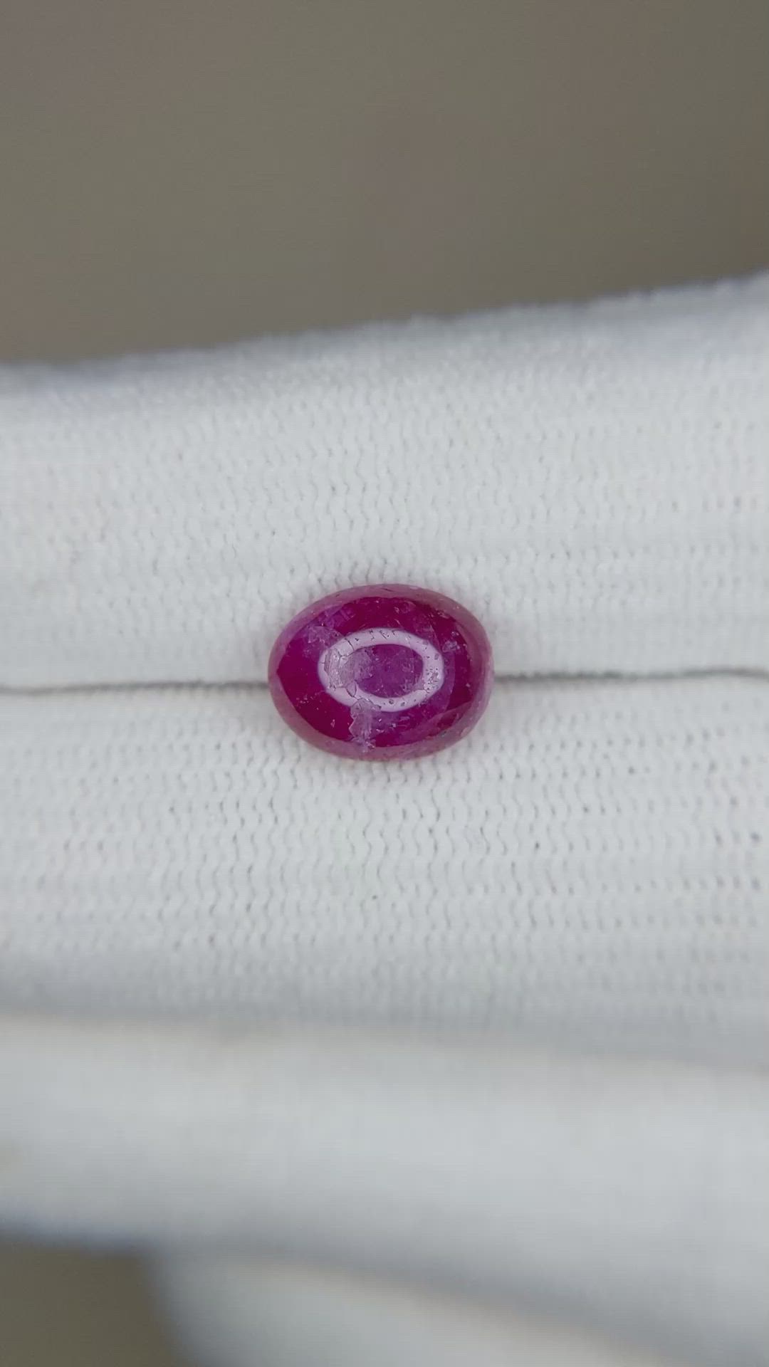 2.38 Ct. Cabochon Ruby from Thailand Size Video