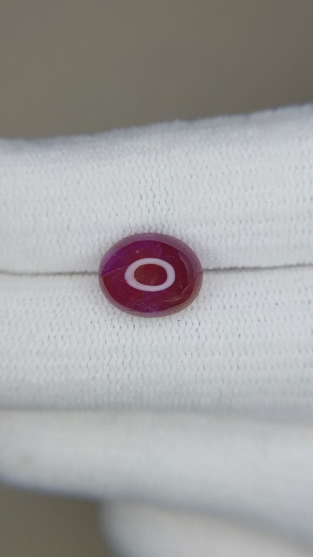 3.67 Ct. Cabochon Ruby from Burma (Myanmar) Size Video