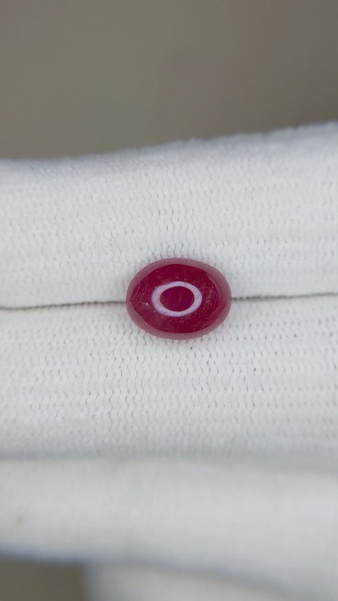 2.86 Ct. Cabochon Ruby from Burma (Myanmar) Size Video