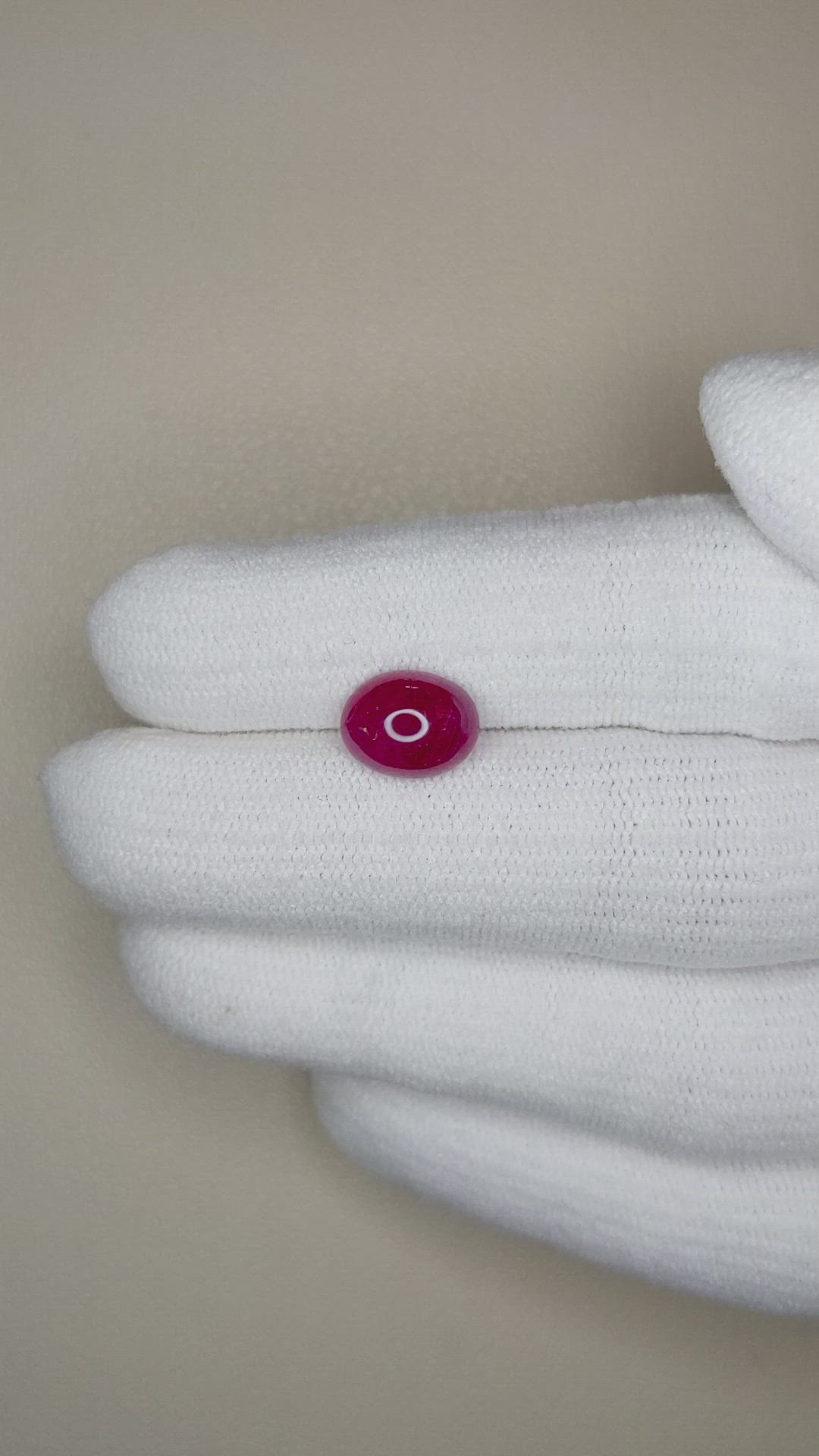 2.86 Ct. Cabochon Ruby from Burma (Myanmar) Size Video
