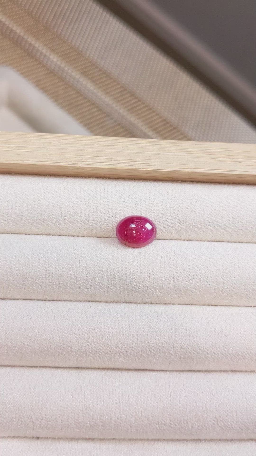 3.10 Ct. Cabochon Ruby from Burma (Myanmar) Size Video