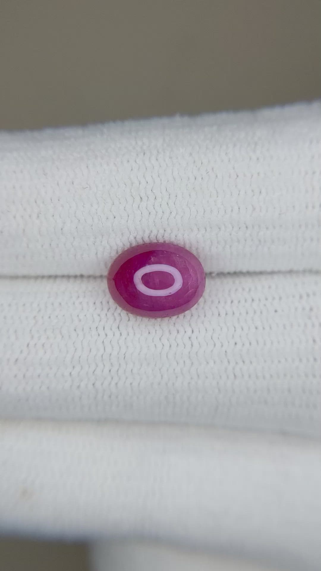 2.80 Ct. Cabochon Ruby from Burma (Myanmar) Size Video