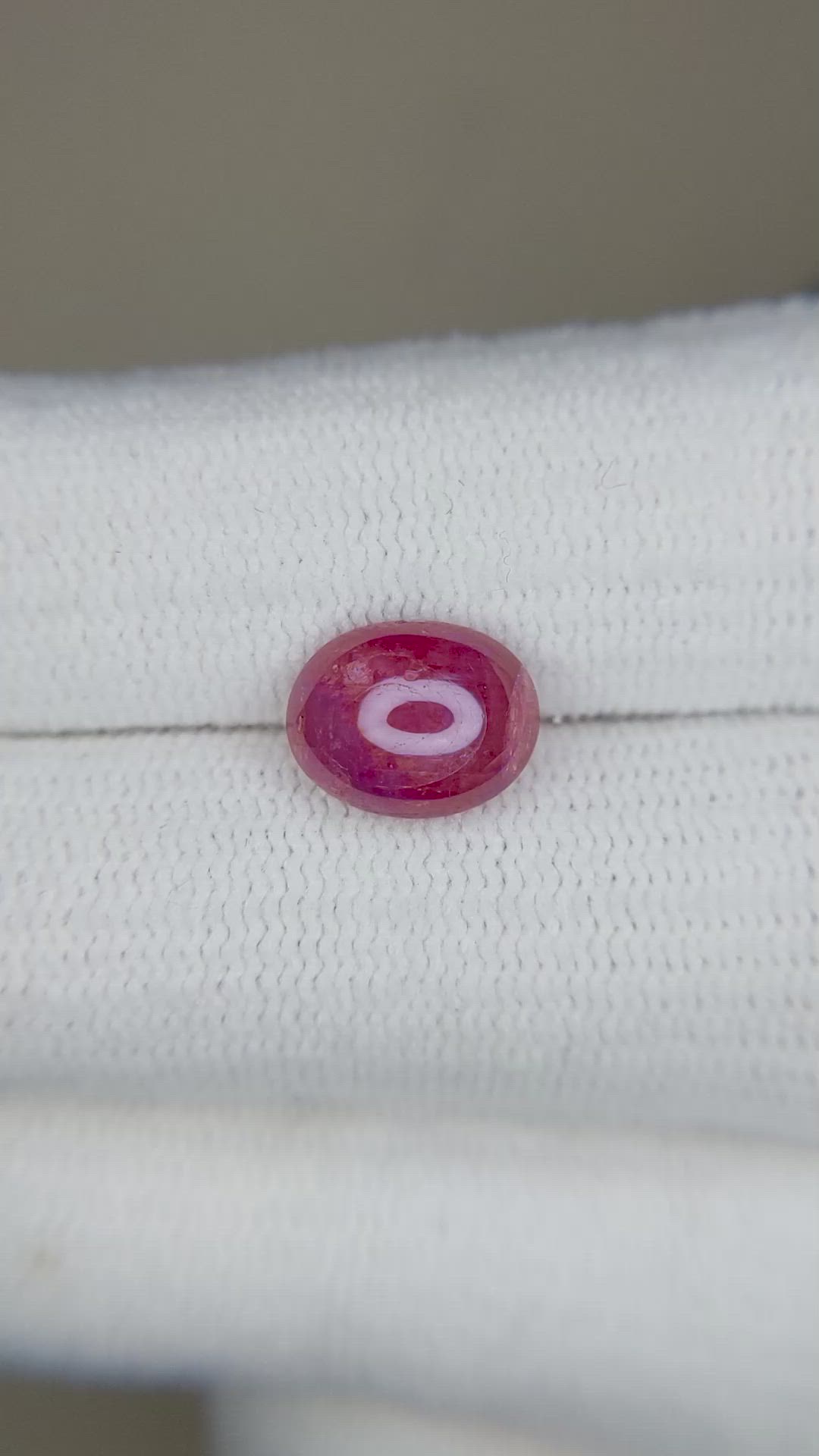 2.51 Ct. Cabochon Ruby from Burma (Myanmar) Size Video