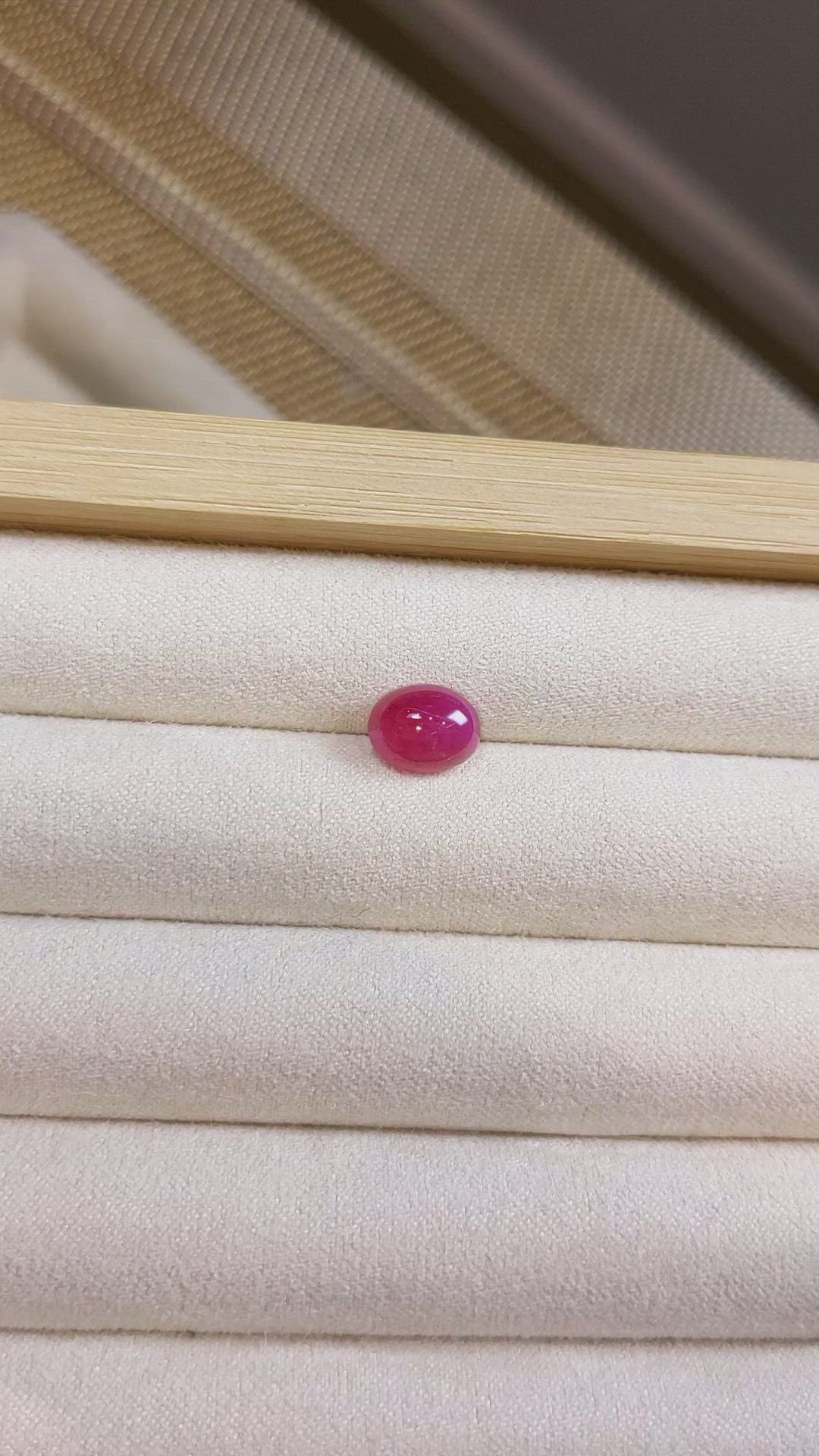 3.17 Ct. Cabochon Ruby from Burma (Myanmar) Size Video