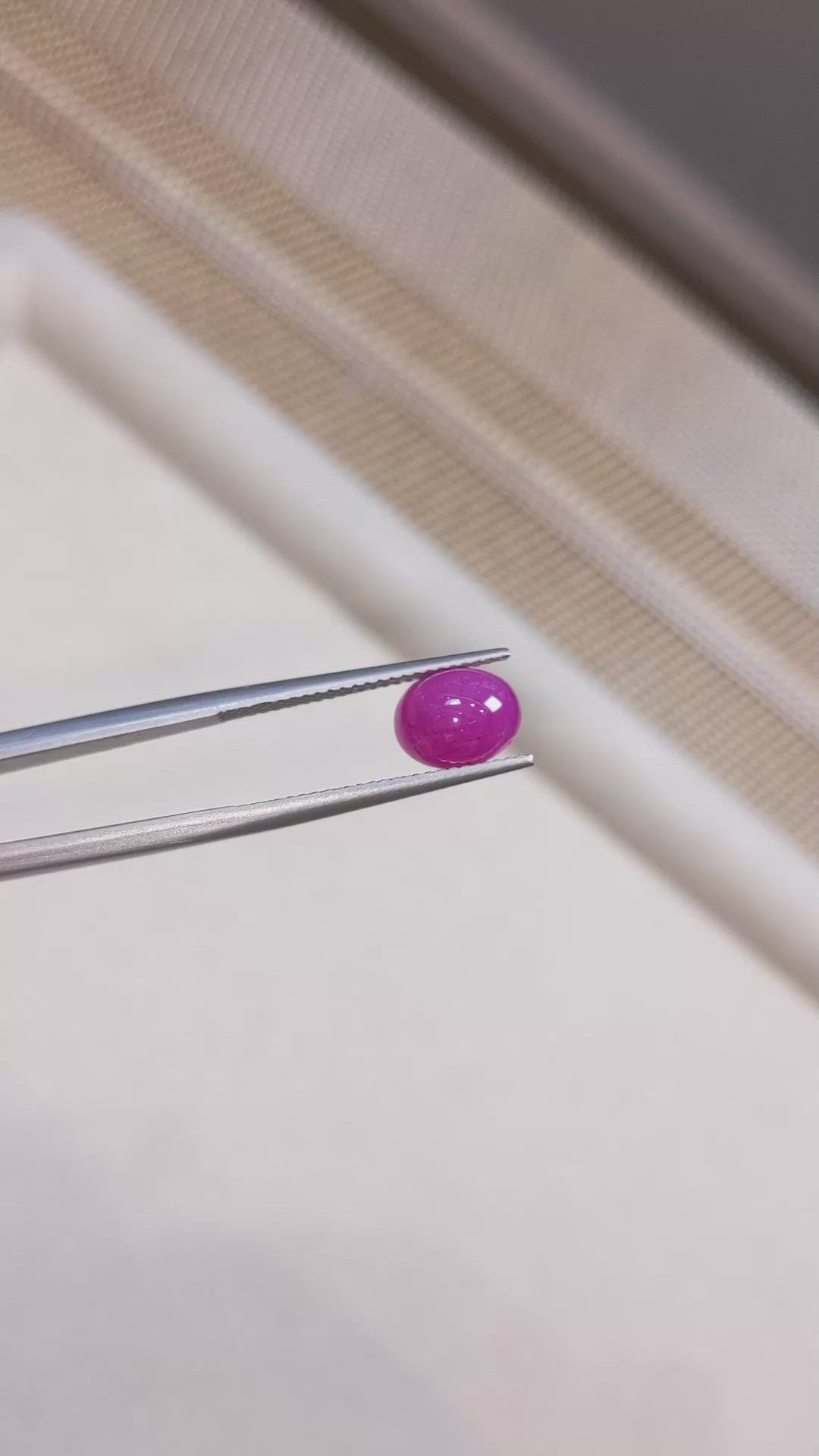 3.00 Ct. Cabochon Ruby from Burma (Myanmar) Size Video