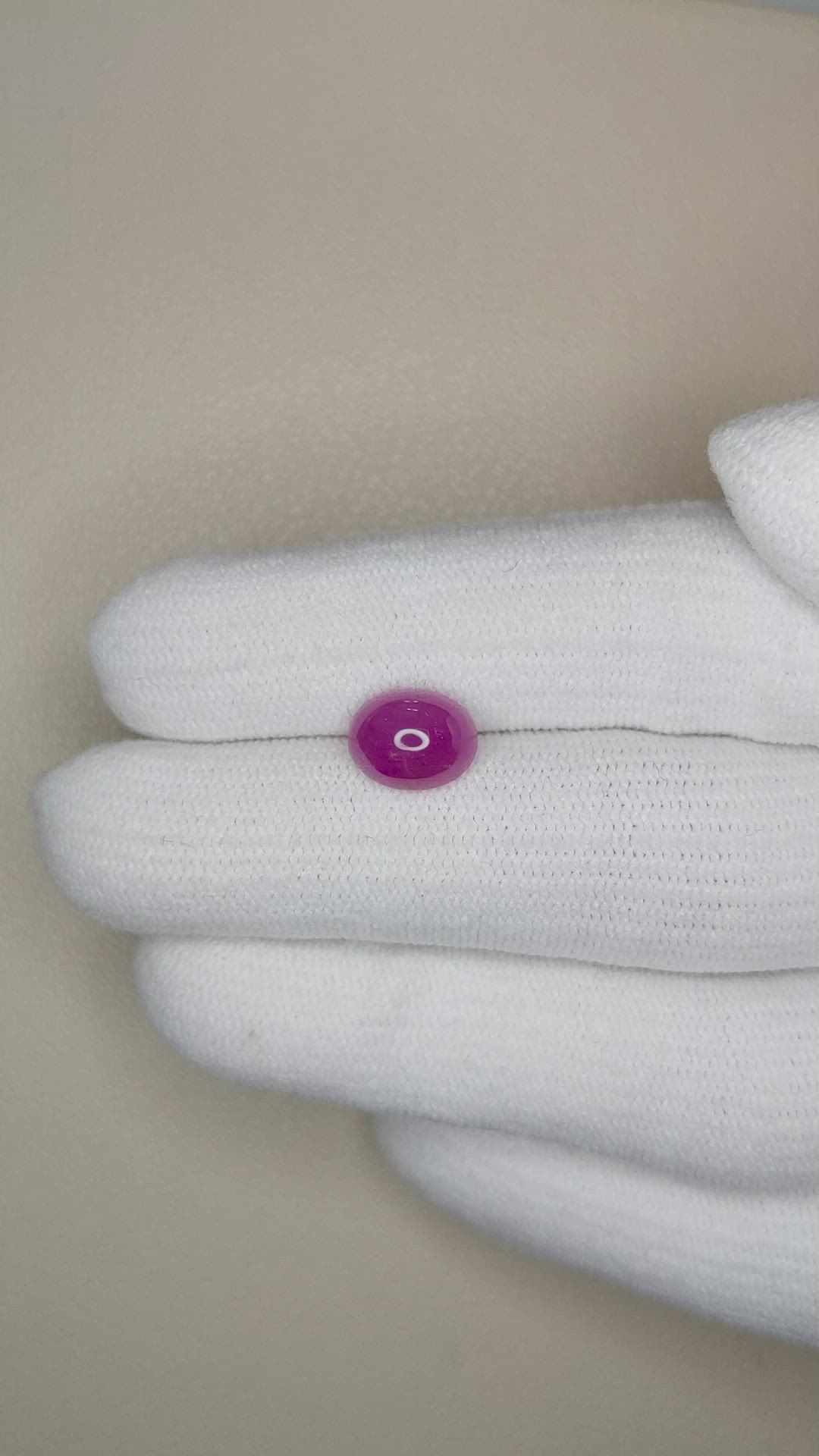 3.00 Ct. Cabochon Ruby from Burma (Myanmar) Size Video