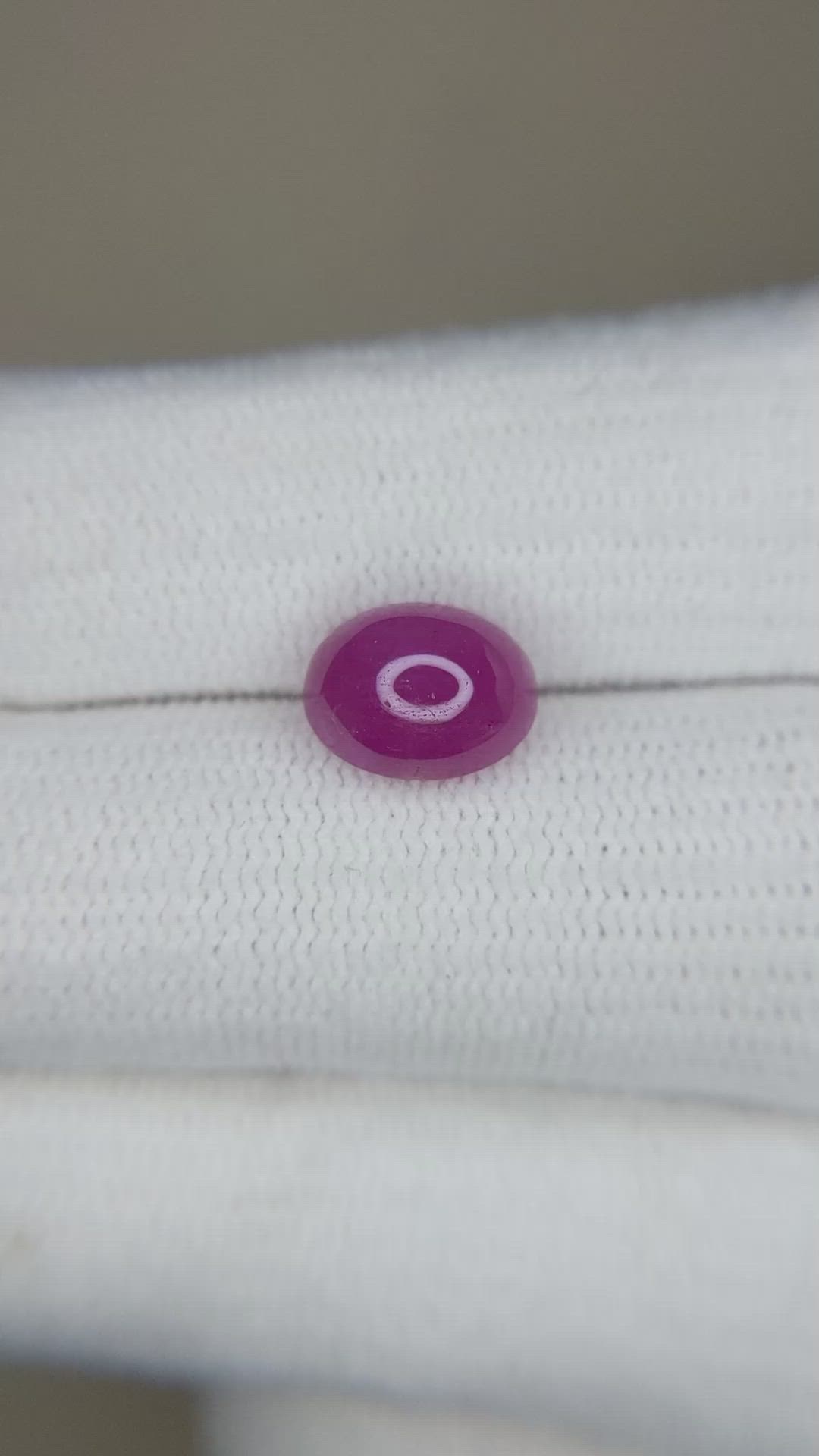 3.00 Ct. Cabochon Ruby from Burma (Myanmar) Size Video