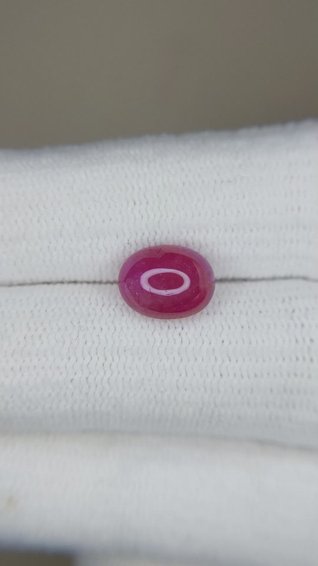 2.97 Ct. Cabochon Ruby from Burma (Myanmar) Size Video