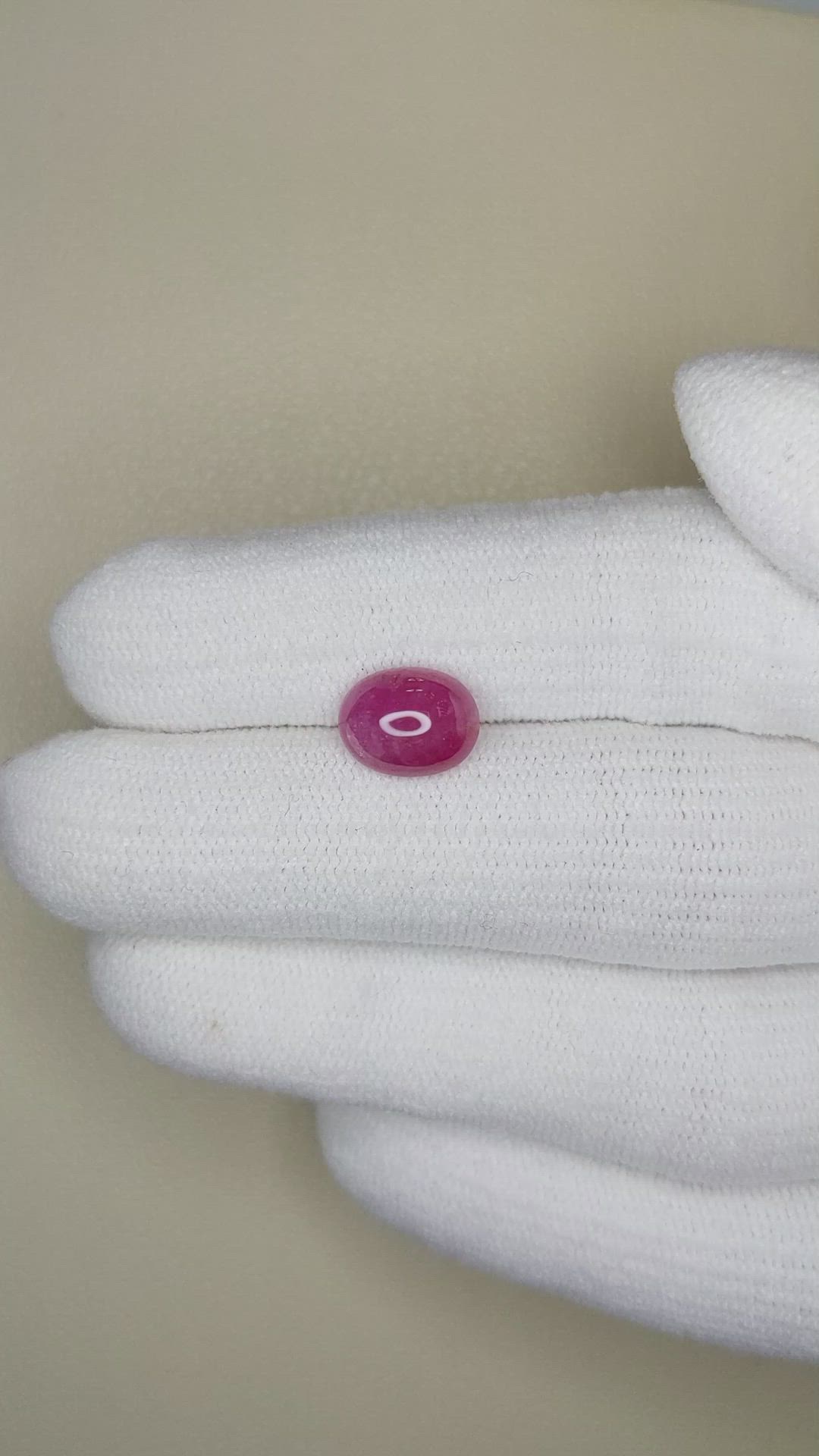 2.25 Ct. Cabochon Ruby from Burma (Myanmar) Size Video