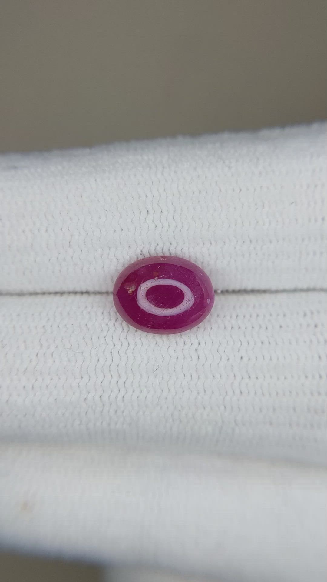 2.15 Ct. Cabochon Ruby from Burma (Myanmar) Size Video