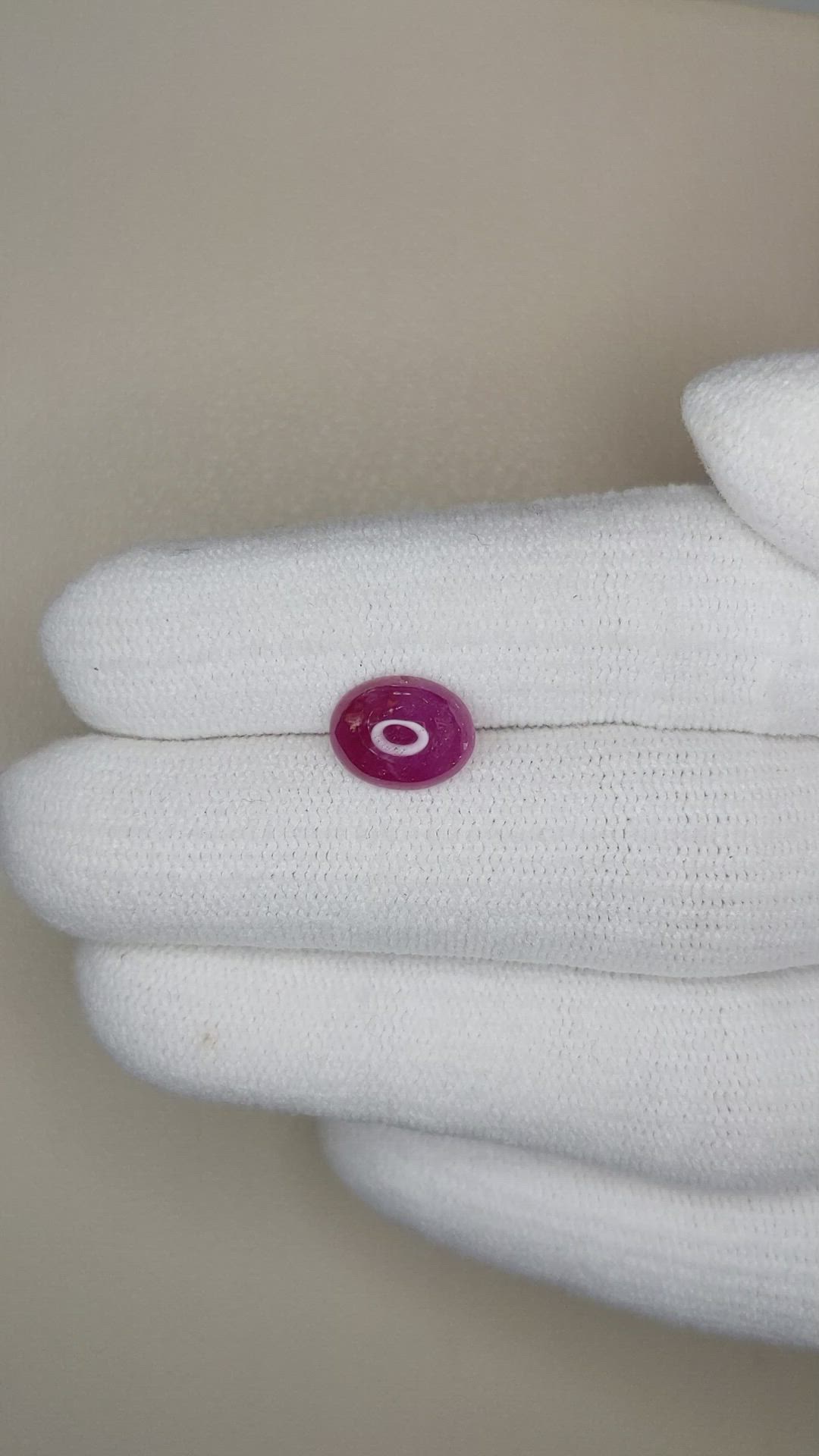 2.15 Ct. Cabochon Ruby from Burma (Myanmar) Size Video