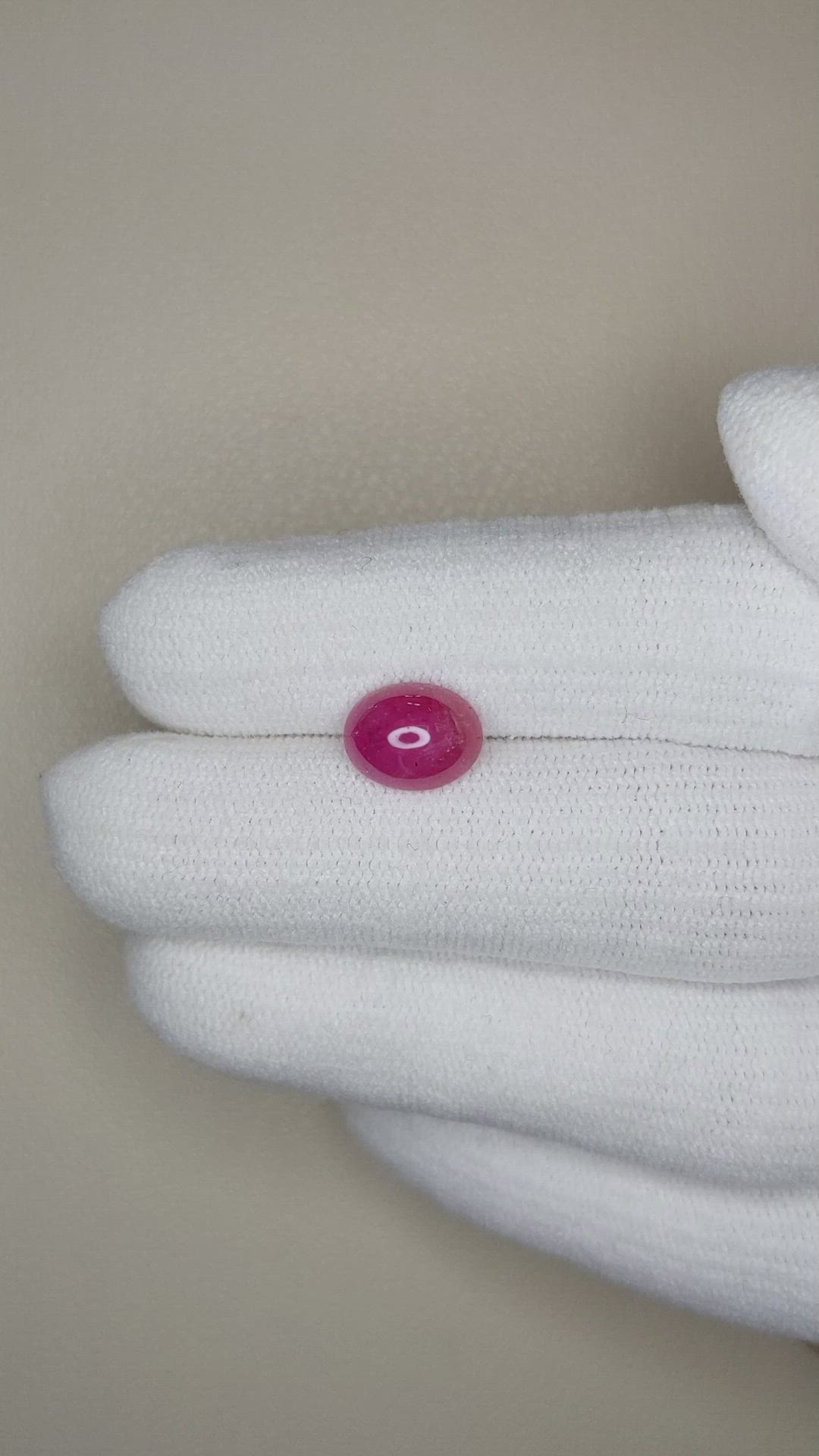 2.64 Ct. Cabochon Ruby from Burma (Myanmar) Size Video