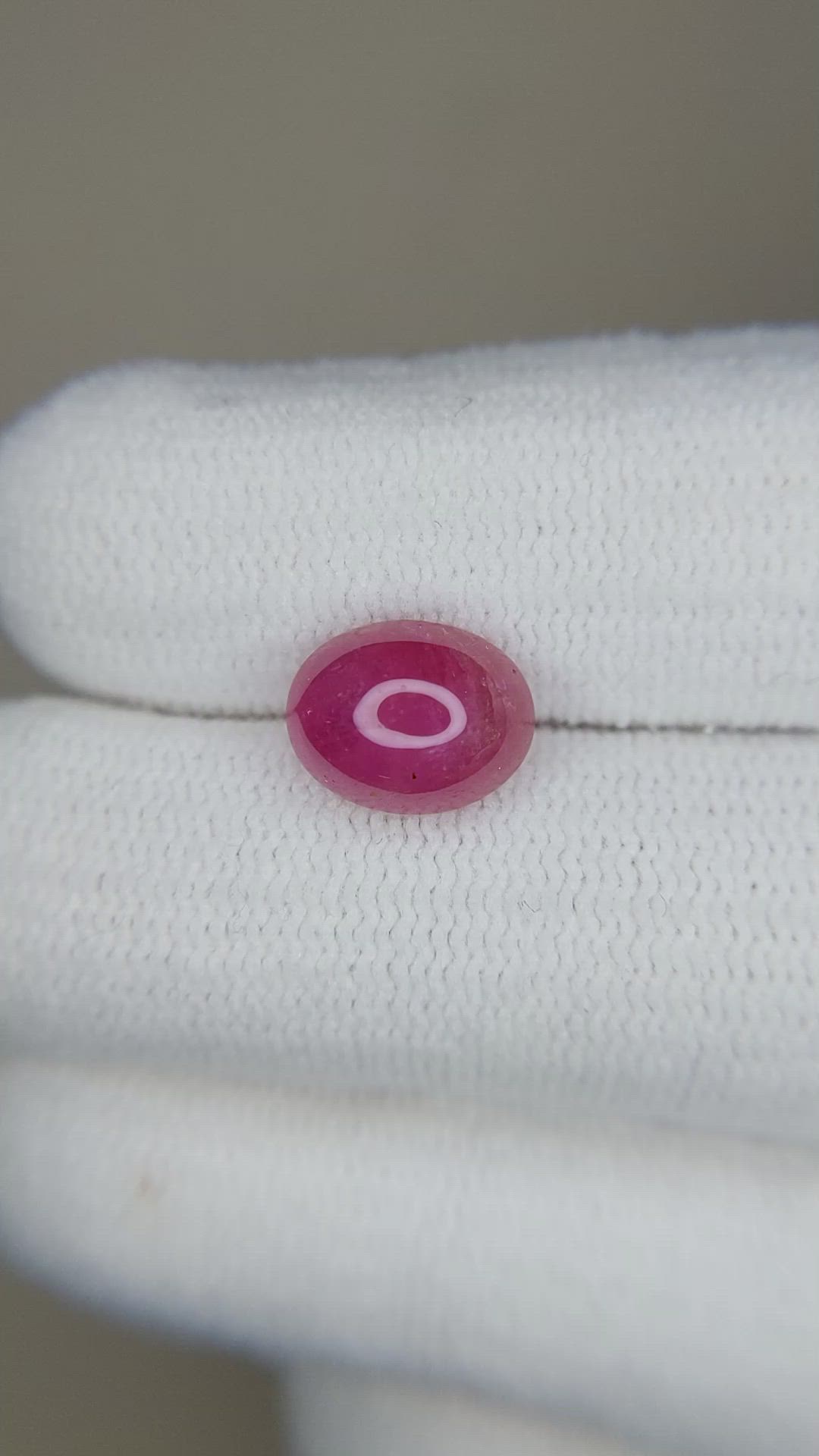 2.64 Ct. Cabochon Ruby from Burma (Myanmar) Size Video