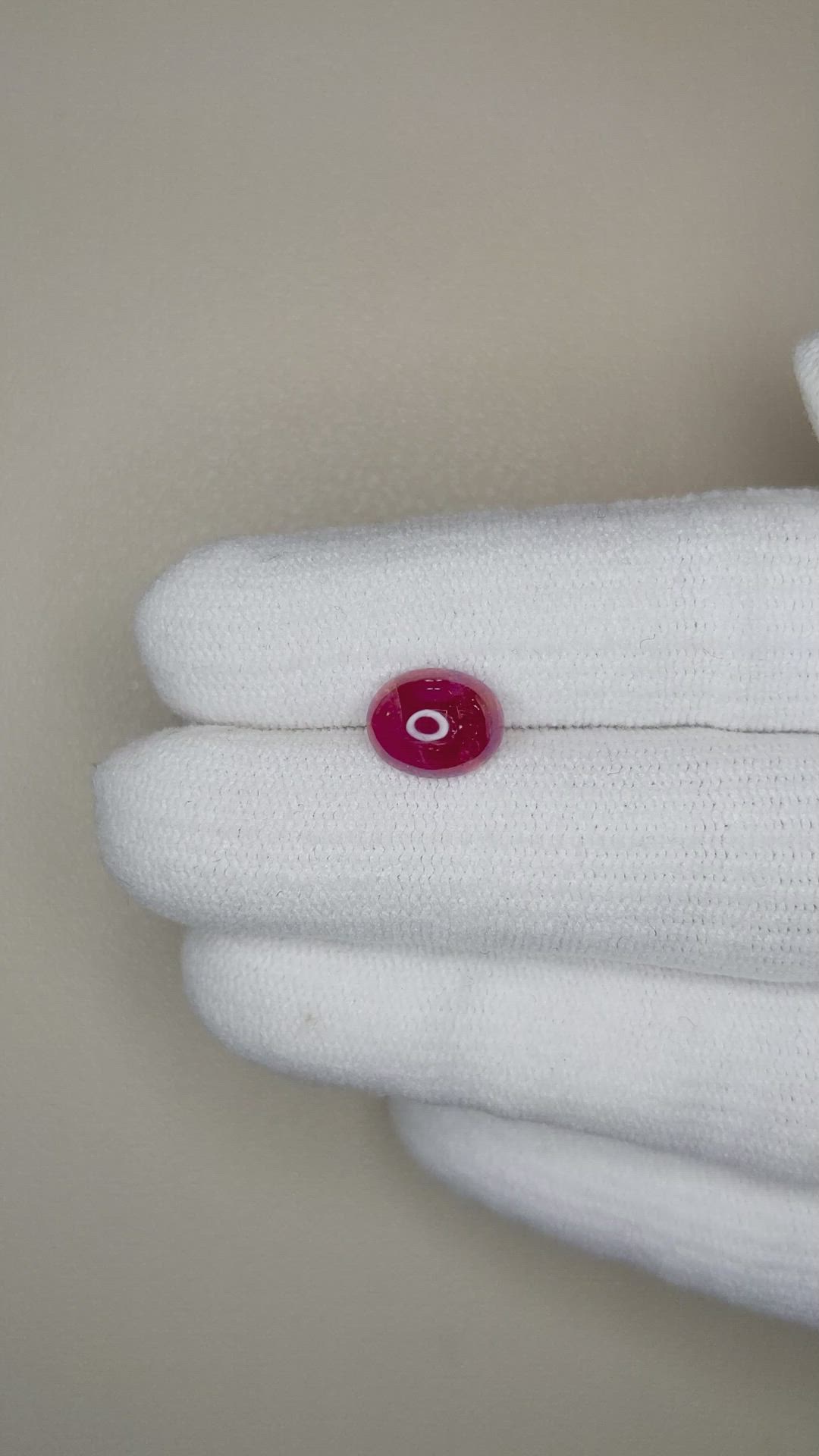 2.48 Ct. Cabochon Ruby from Burma (Myanmar) Size Video