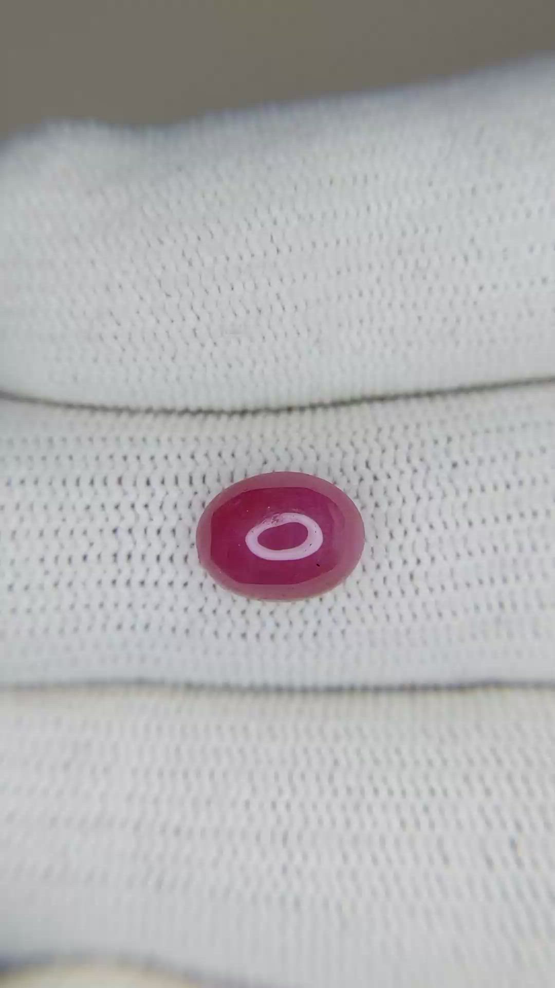2.70 Ct. Cabochon Ruby from Burma (Myanmar) Size Video