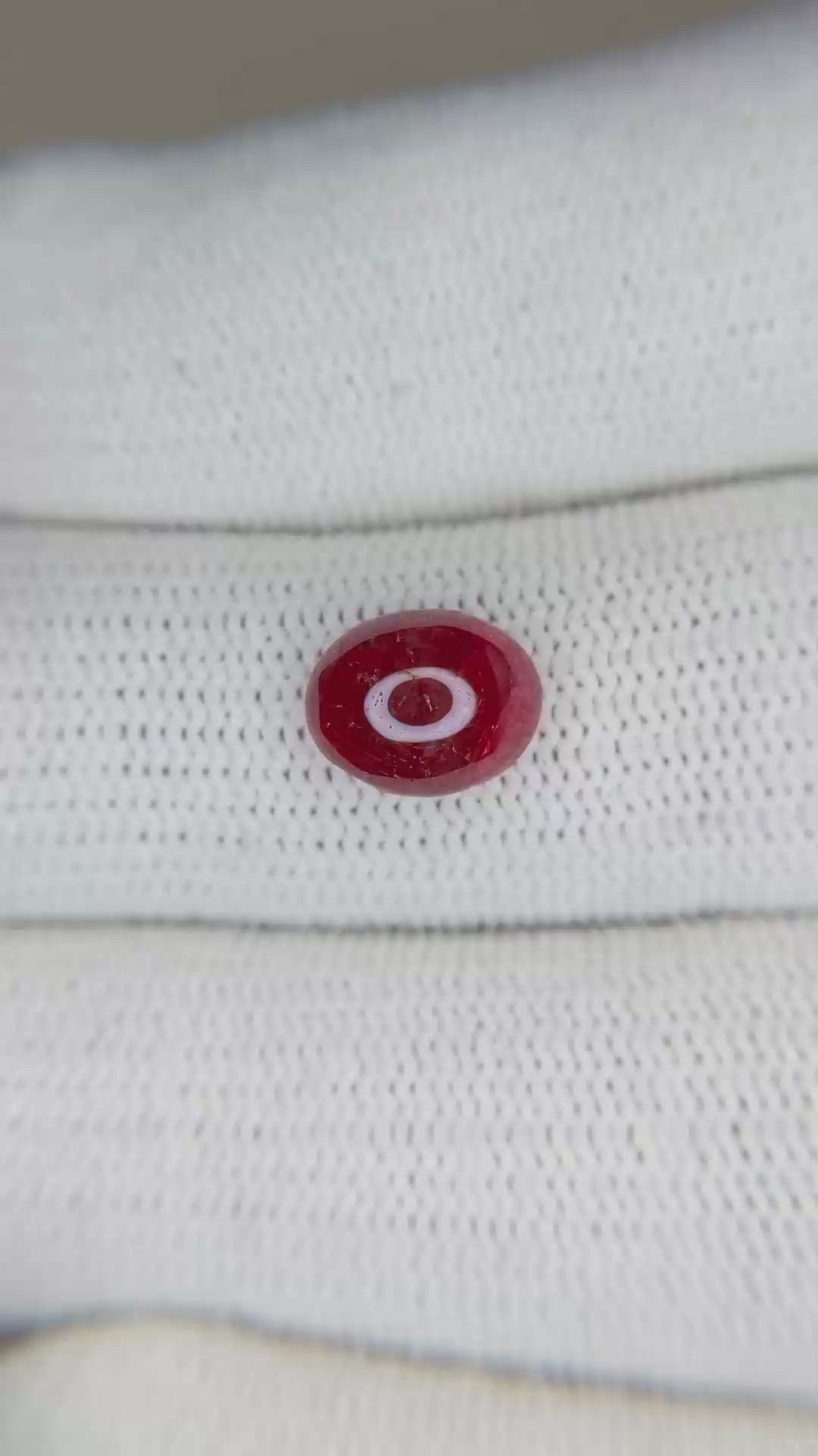 2.45 Ct. Cabochon Ruby from Burma (Myanmar) Size Video