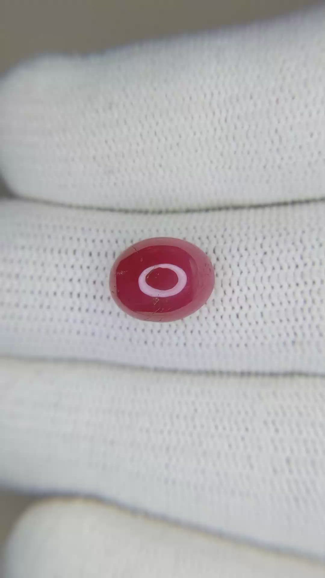 4.09 Ct. Cabochon Ruby from Burma (Myanmar) Size Video