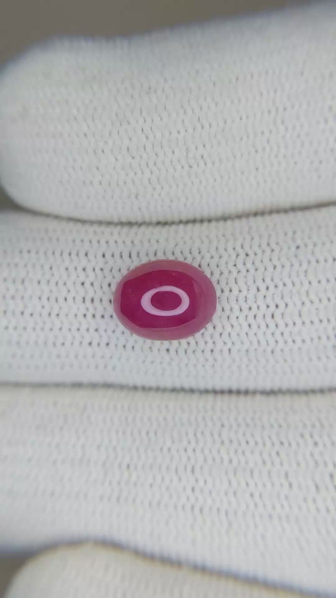 2.70 Ct. Cabochon Ruby from Burma (Myanmar) Size Video