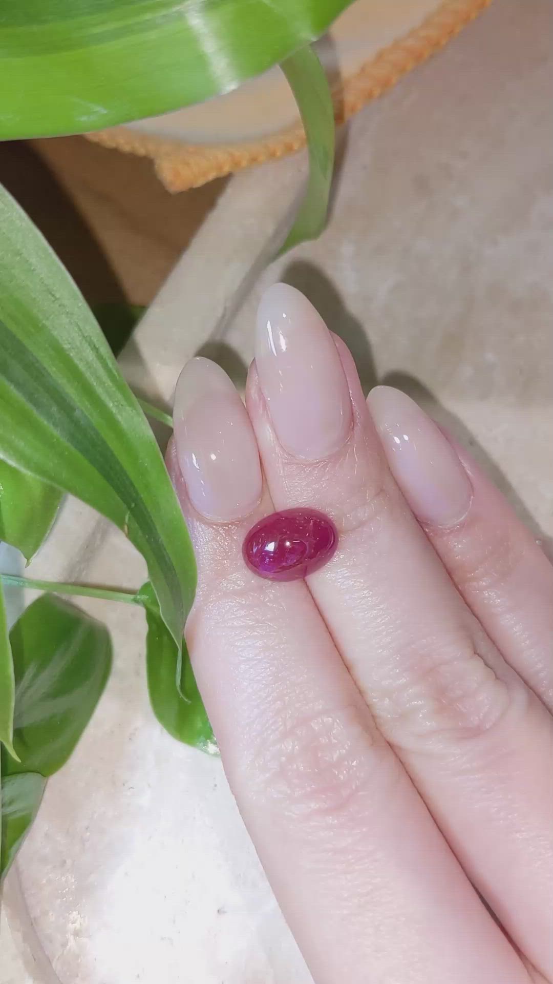4.20 Ct. Cabochon Ruby from Burma (Myanmar) Size Video