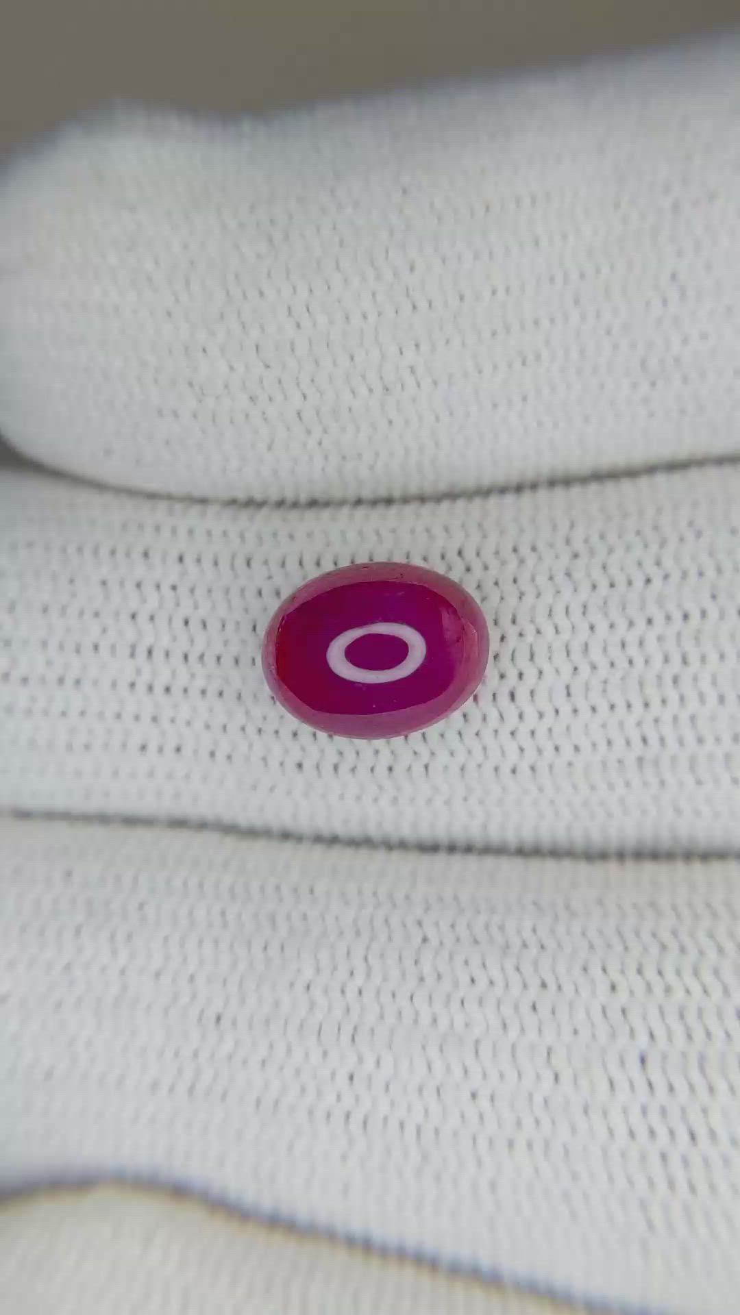 3.00 Ct. Cabochon Ruby from Burma (Myanmar) Size Video