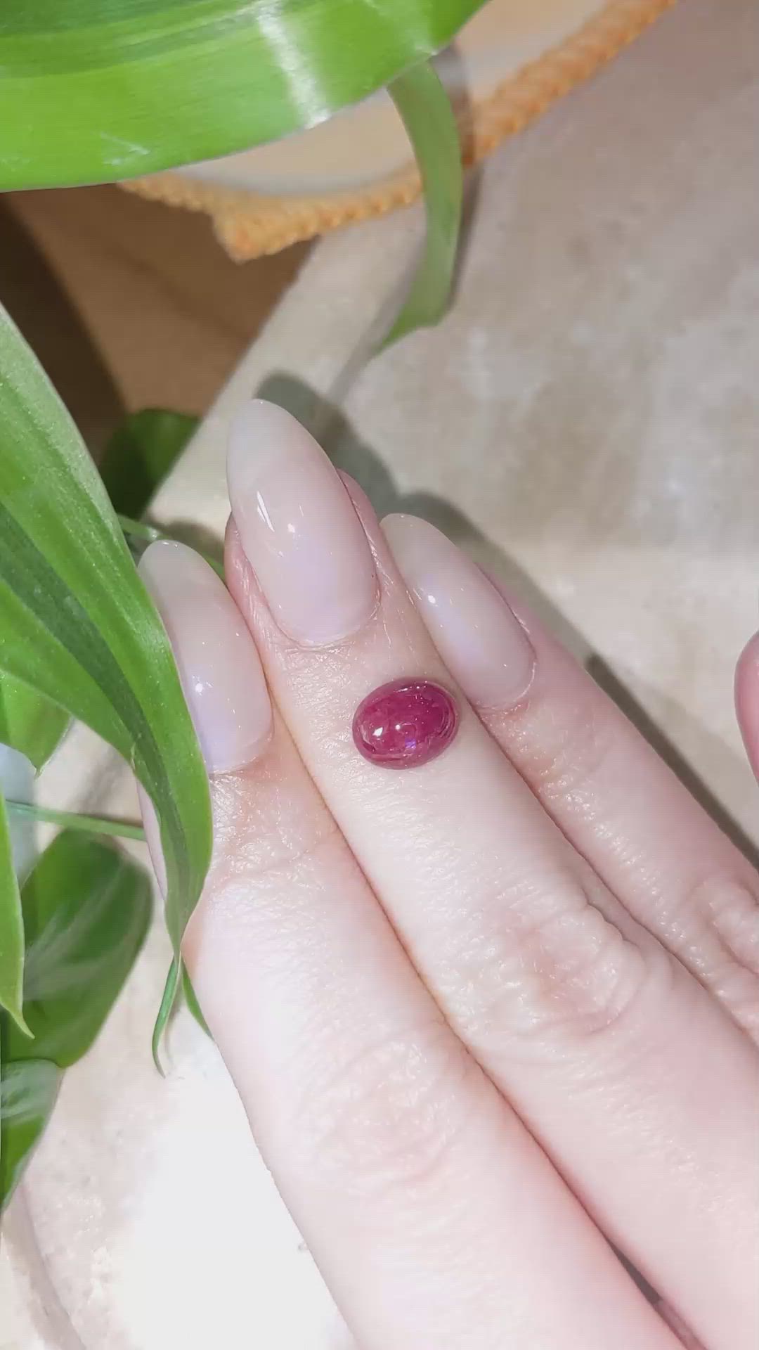 3.00 Ct. Cabochon Ruby from Burma (Myanmar) Size Video