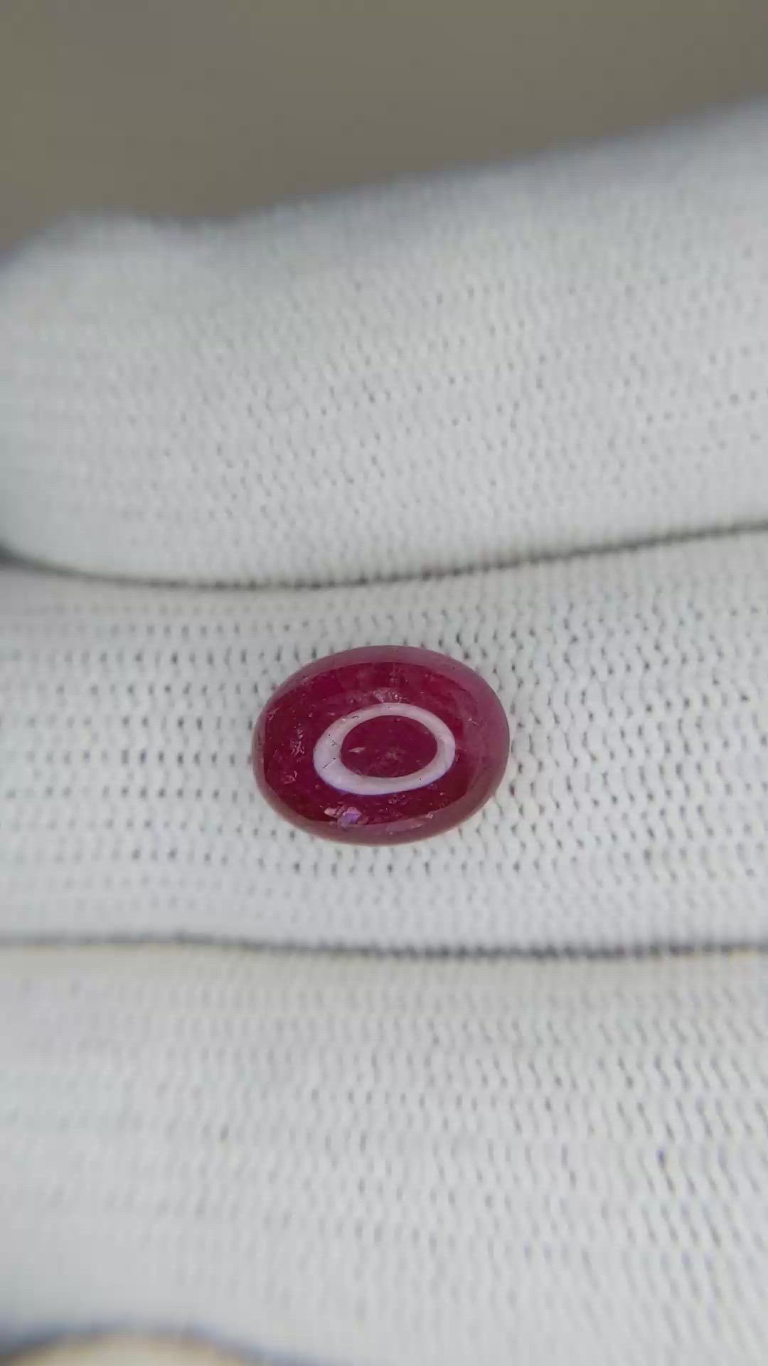 3.75 Ct. Cabochon Ruby from Burma (Myanmar) Size Video