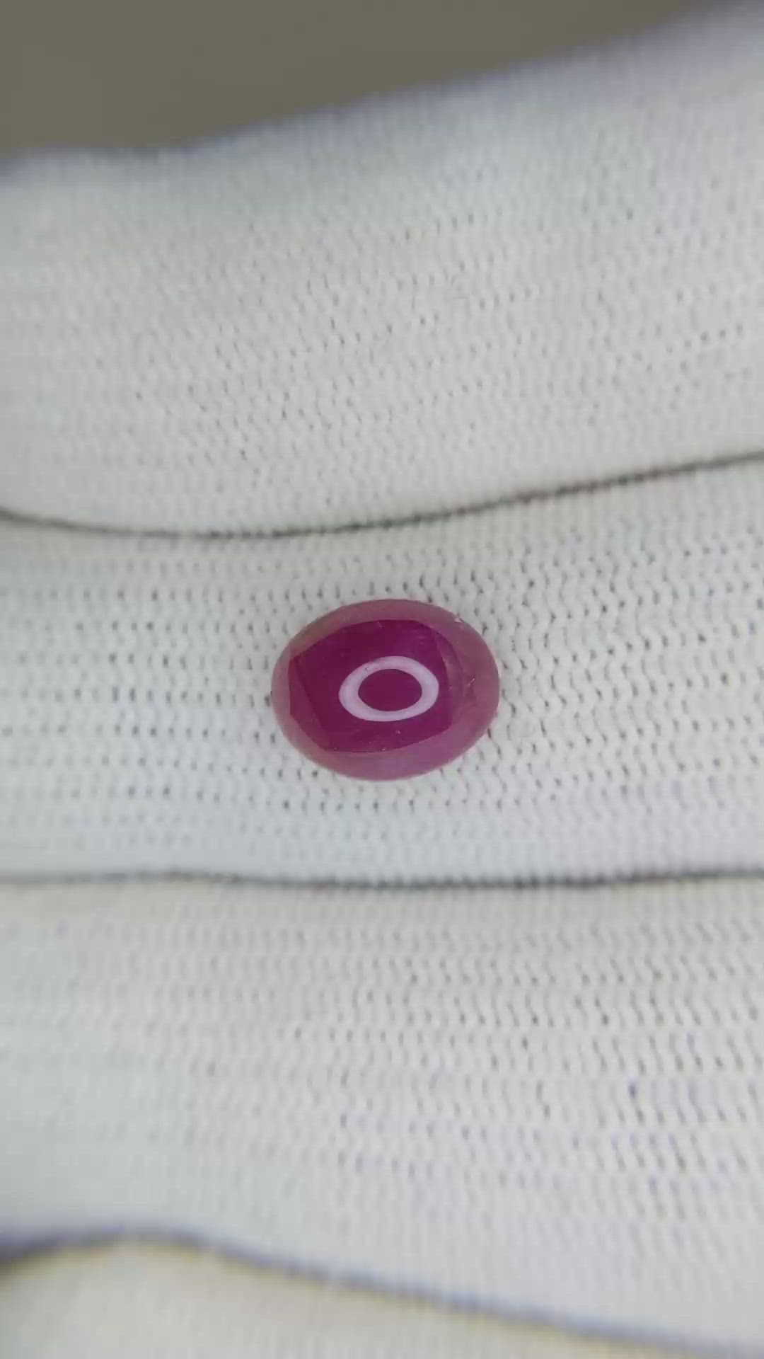 2.98 Ct. Cabochon Ruby from Burma (Myanmar) Size Video