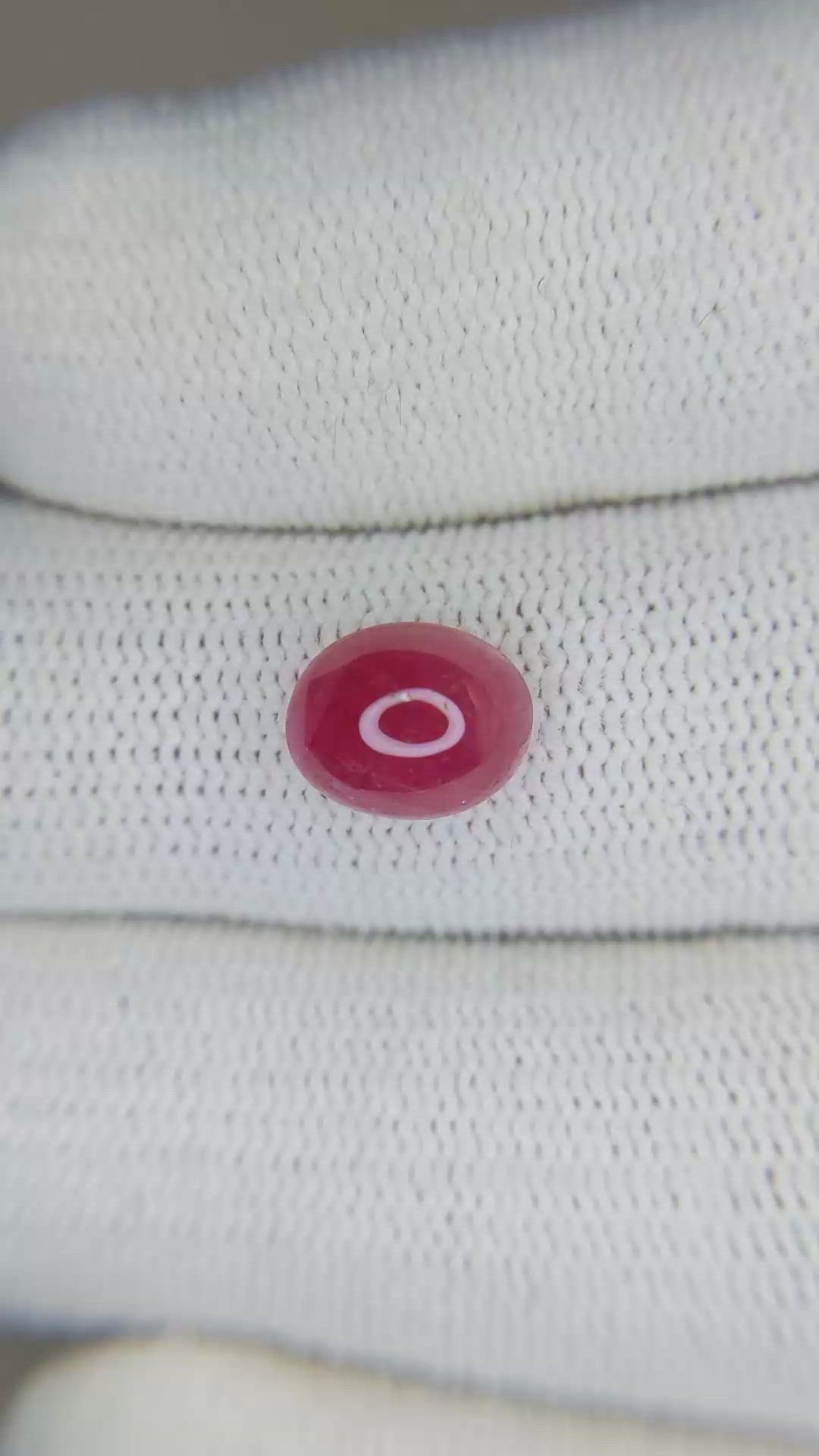 3.10 Ct. Cabochon Ruby from Burma (Myanmar) Size Video