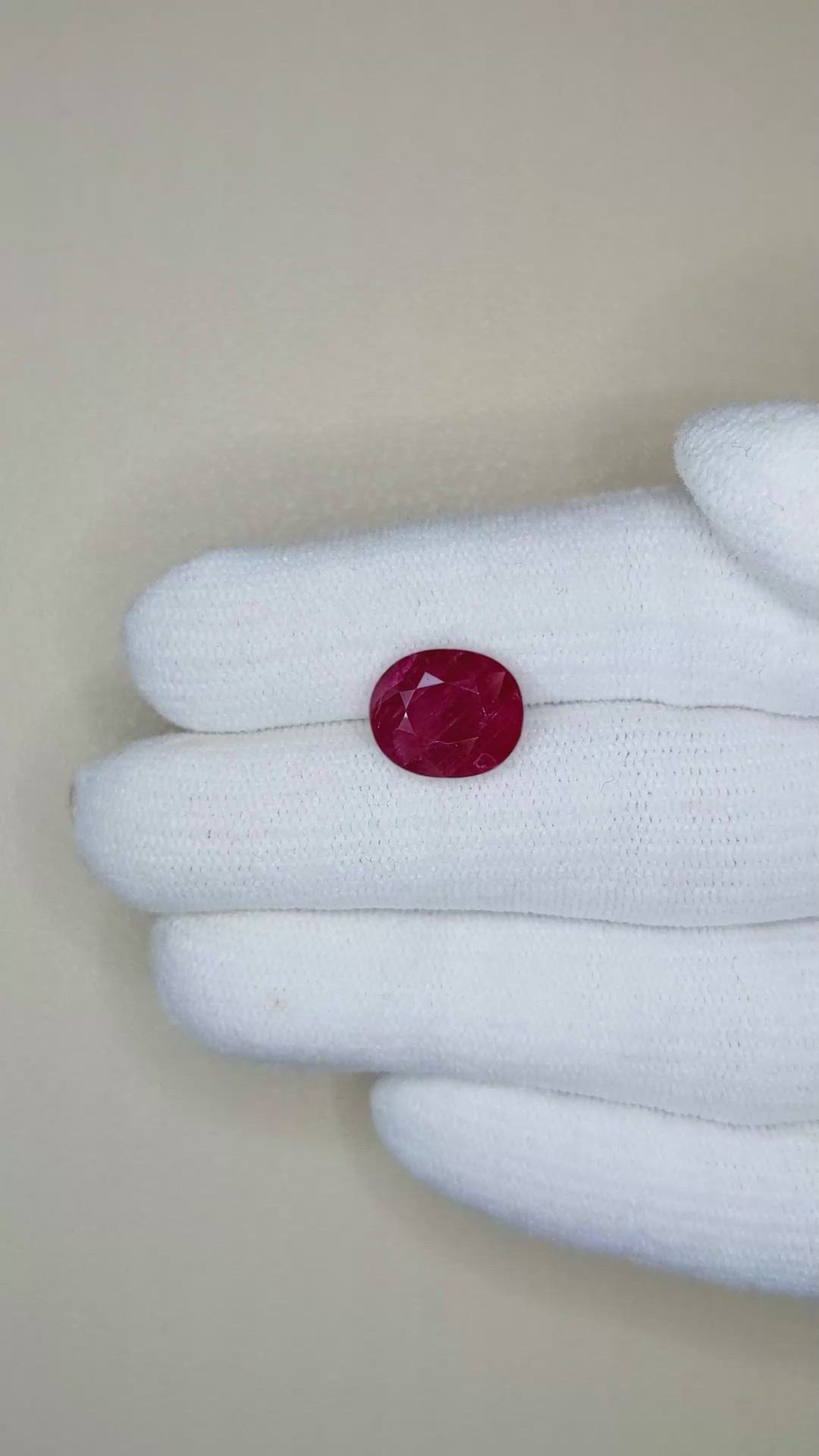 5.14 Ct. Ruby from Mozambique Size Video