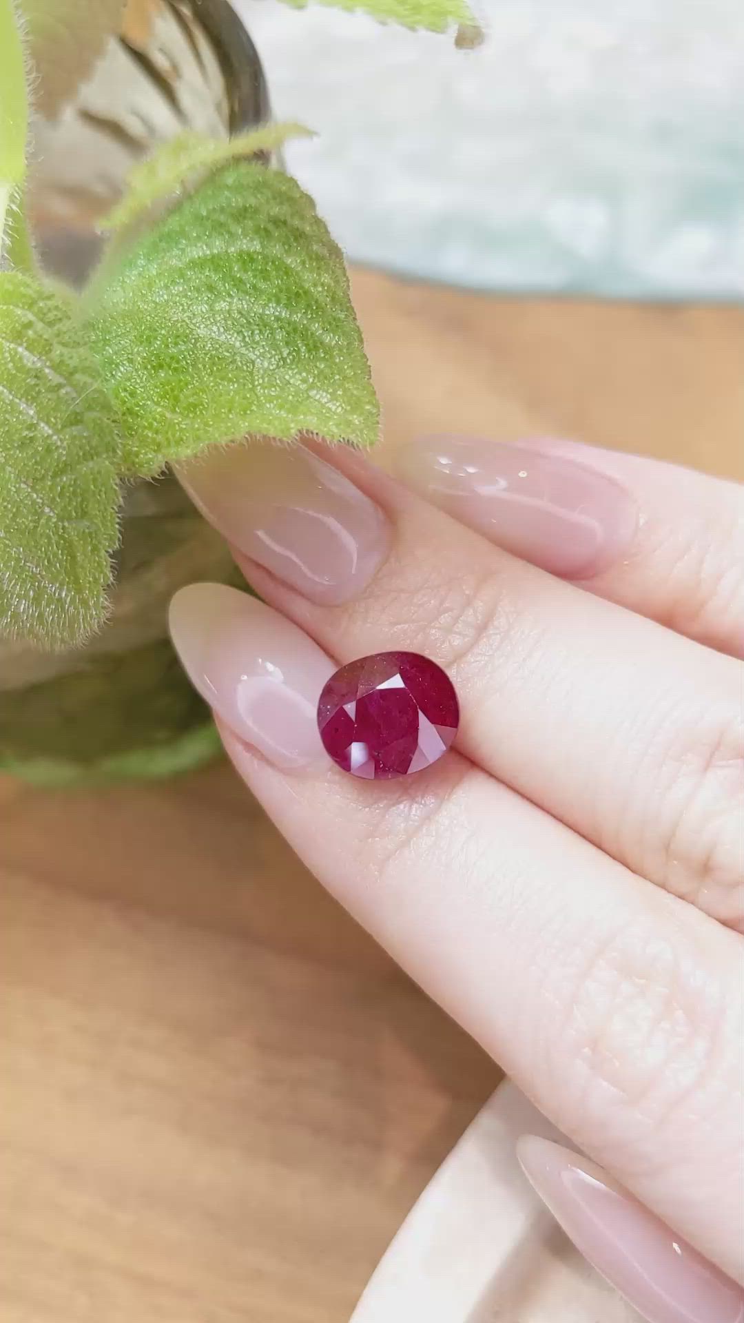 5.92 Ct. Ruby from Mozambique Size Video