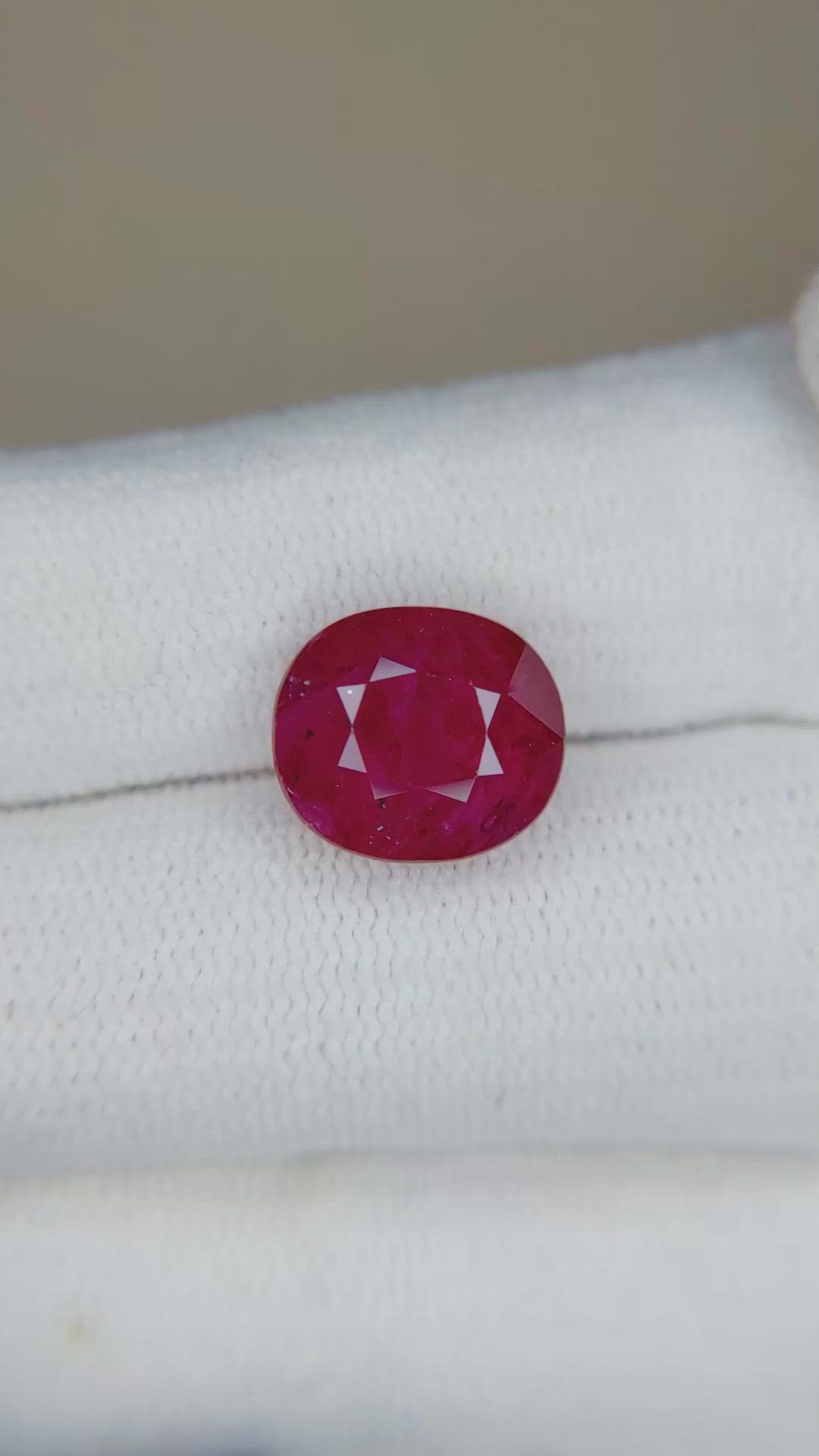 5.92 Ct. Ruby from Mozambique Size Video