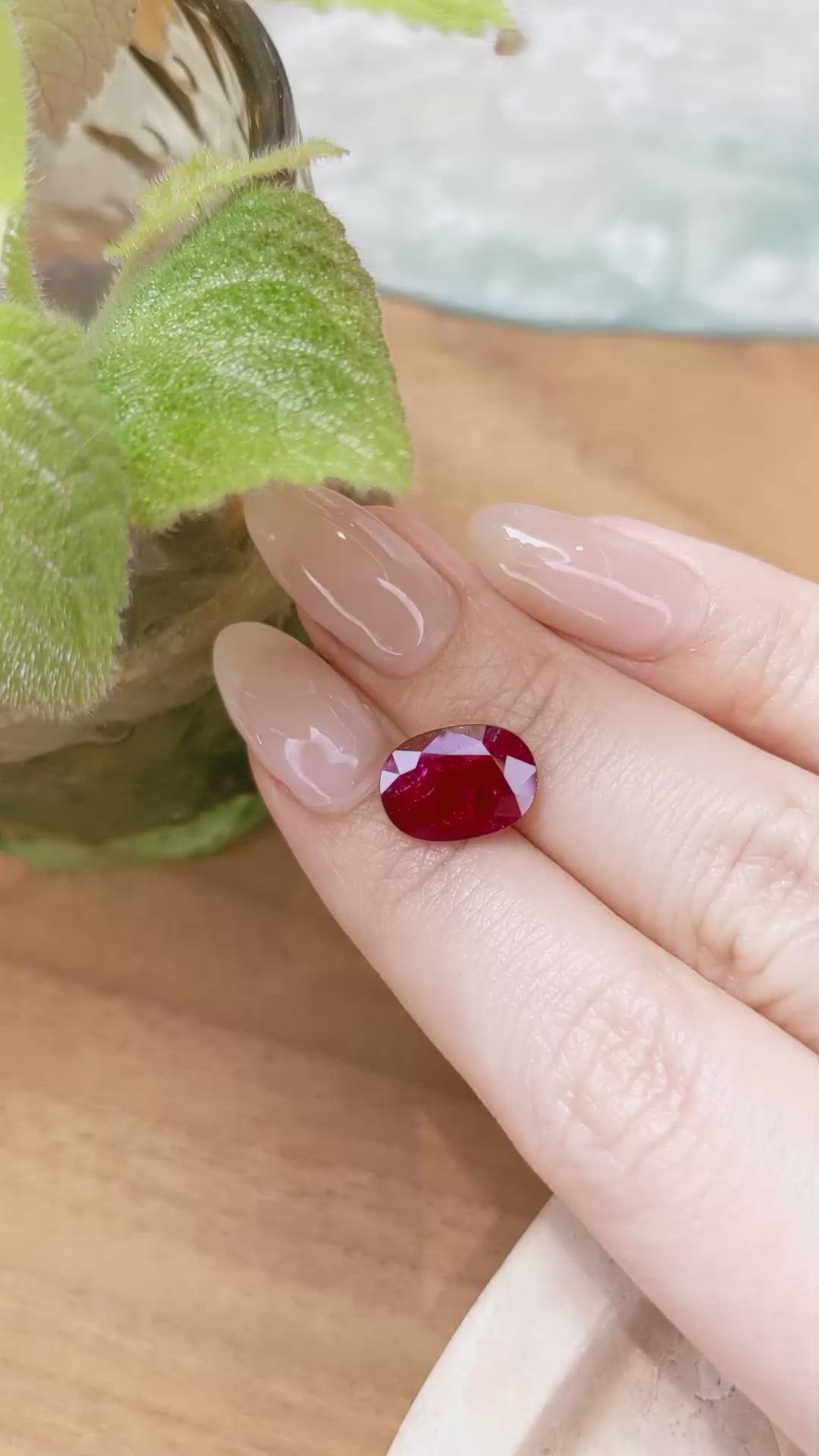 4.79 Ct. Ruby from Mozambique Size Video