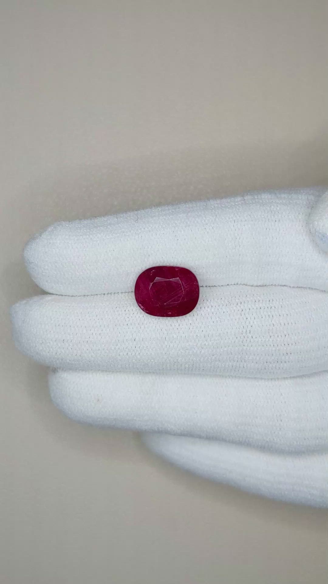 5.44 Ct. Ruby from Mozambique Size Video