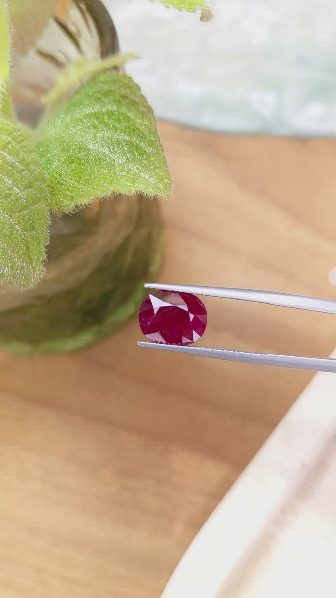 5.44 Ct. Ruby from Mozambique Size Video