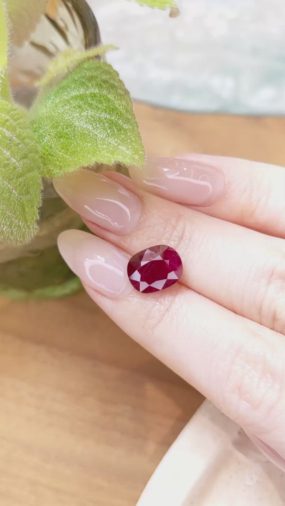 5.44 Ct. Ruby from Mozambique Size Video