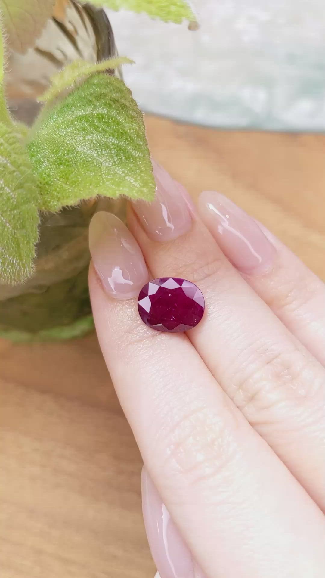 5.61 Ct. Ruby from Mozambique Size Video
