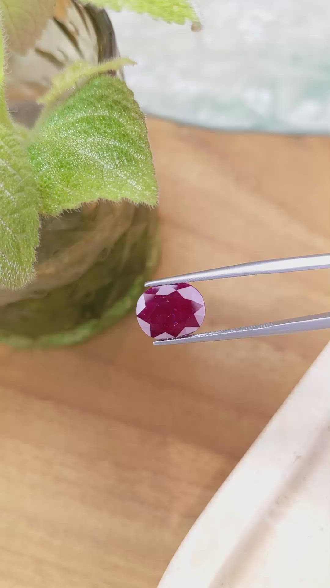 5.61 Ct. Ruby from Mozambique Size Video