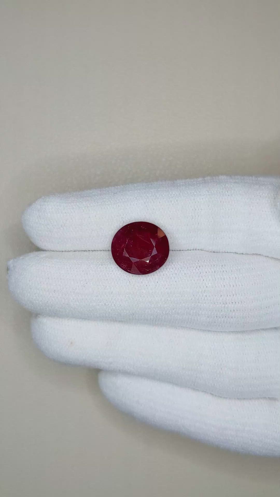 7.11 Ct. Ruby from Mozambique Size Video
