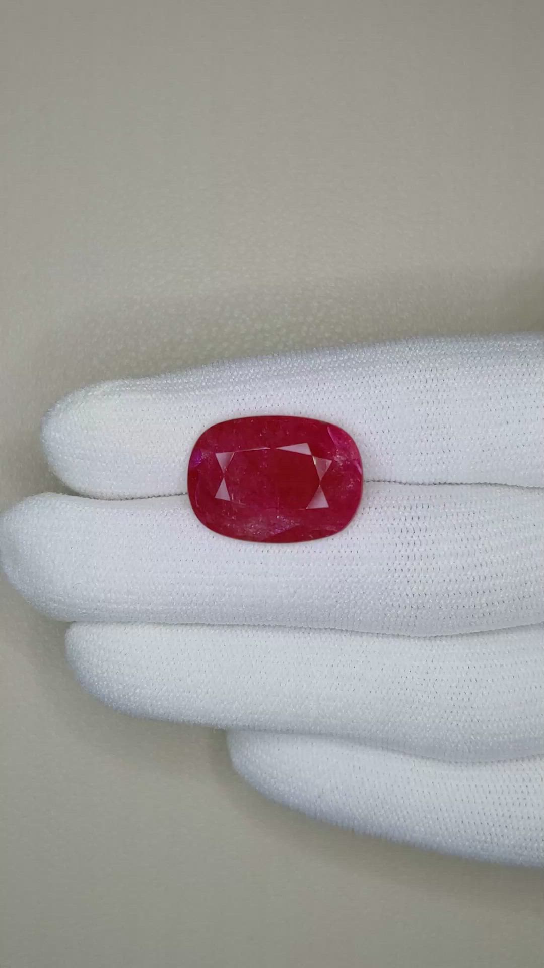 11.55 Ct. Ruby from Mozambique Size Video
