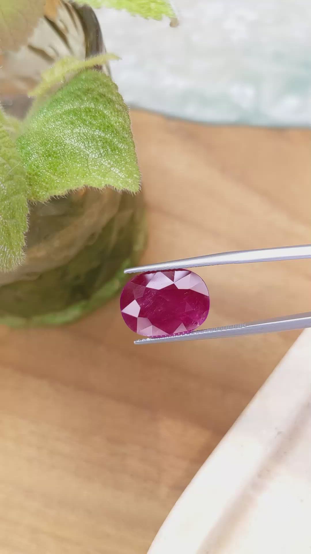 10.73 Ct. Ruby from Mozambique Size Video