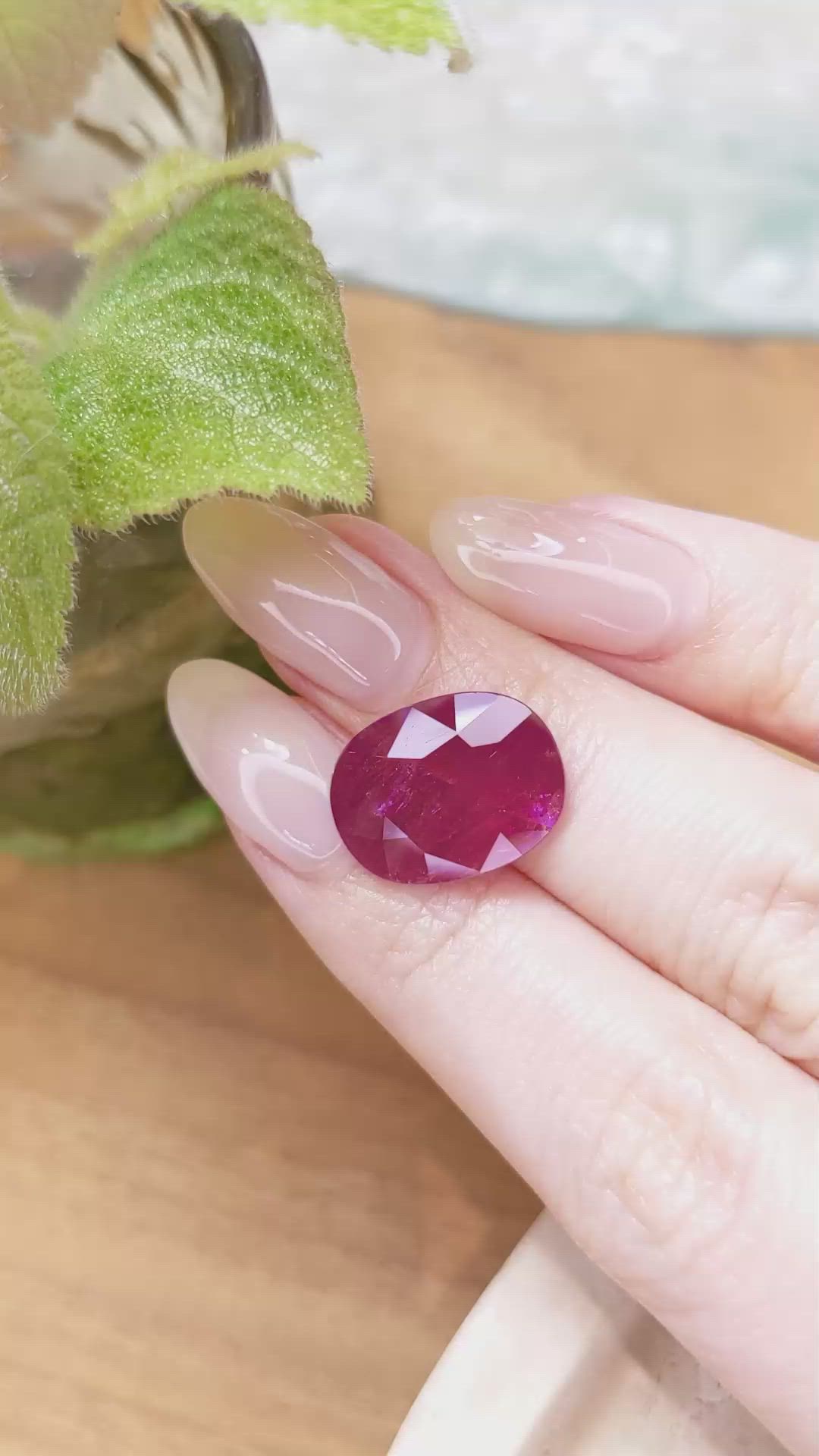 10.73 Ct. Ruby from Mozambique Size Video